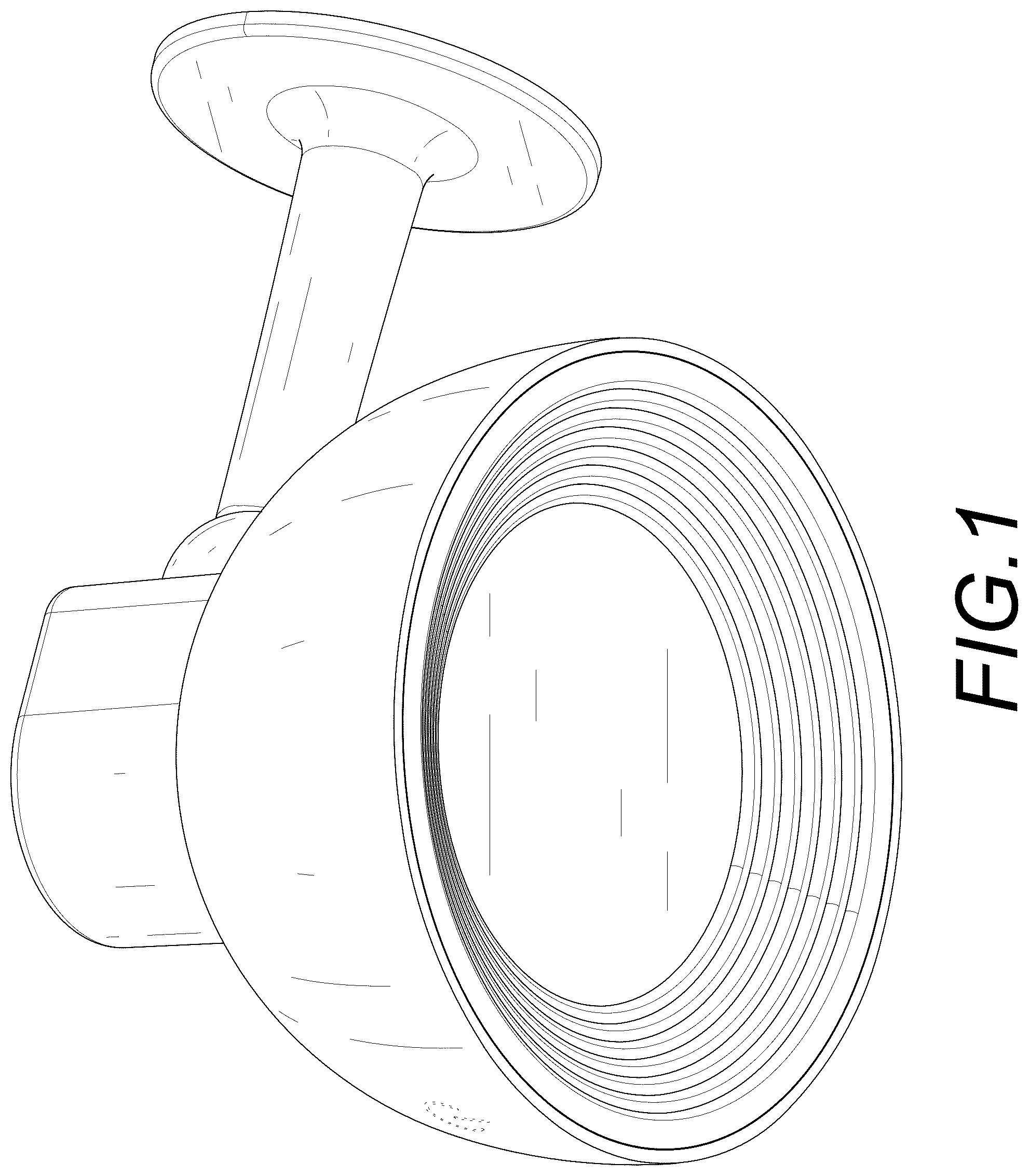Patent USD1045187 Figure 1 – Wall light