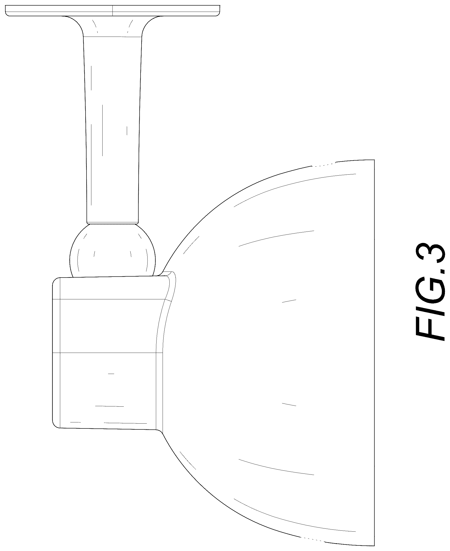 Patent USD1045187 Figure 3 – Wall light