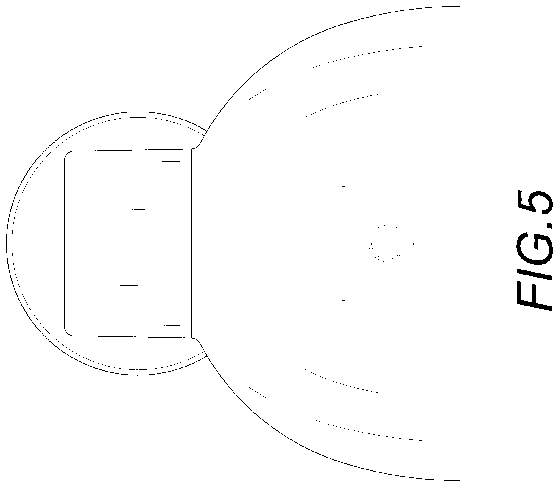 Patent USD1045187 Figure 5 – Wall light