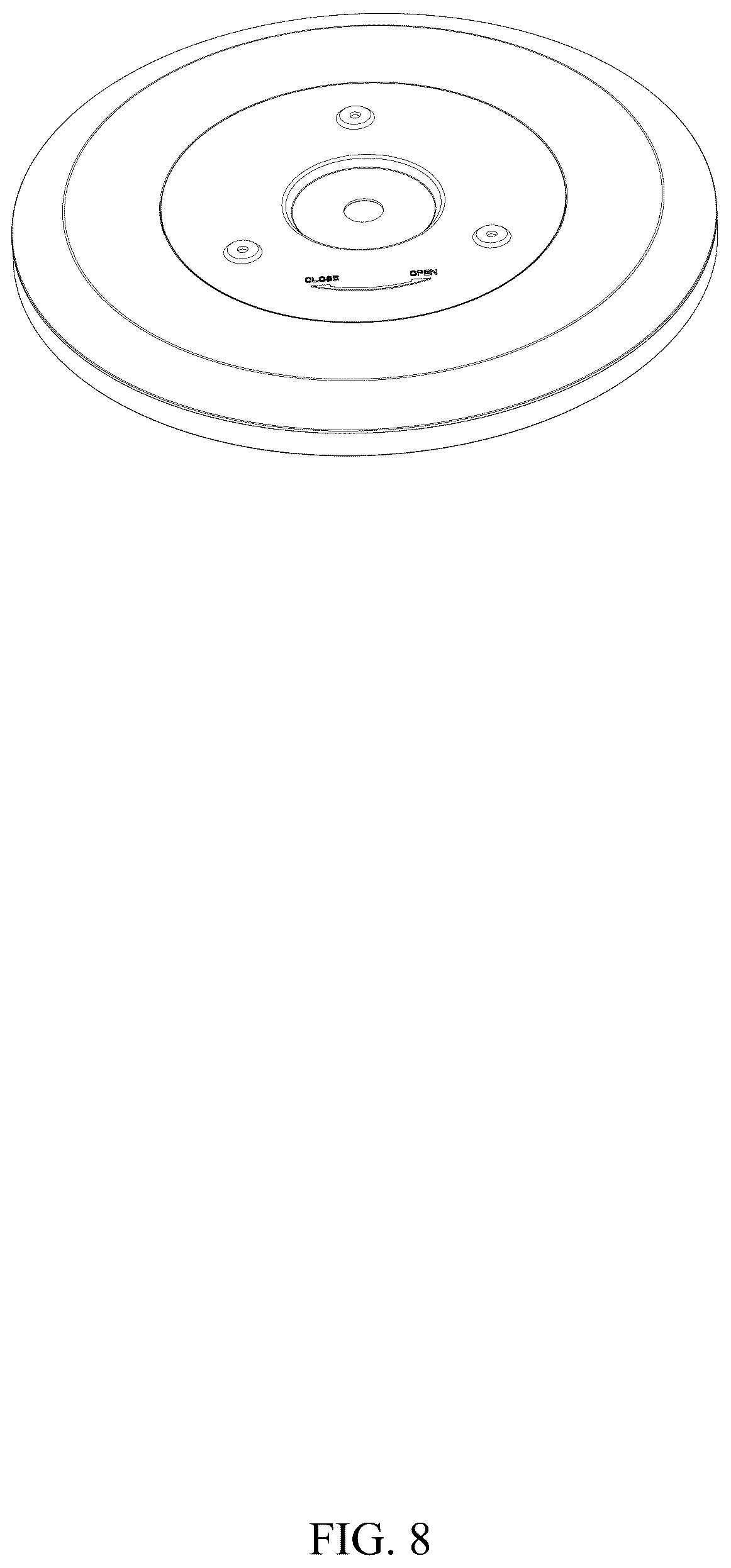 Patent USD1045189 Figure 8 – Round ultra-thin panel light