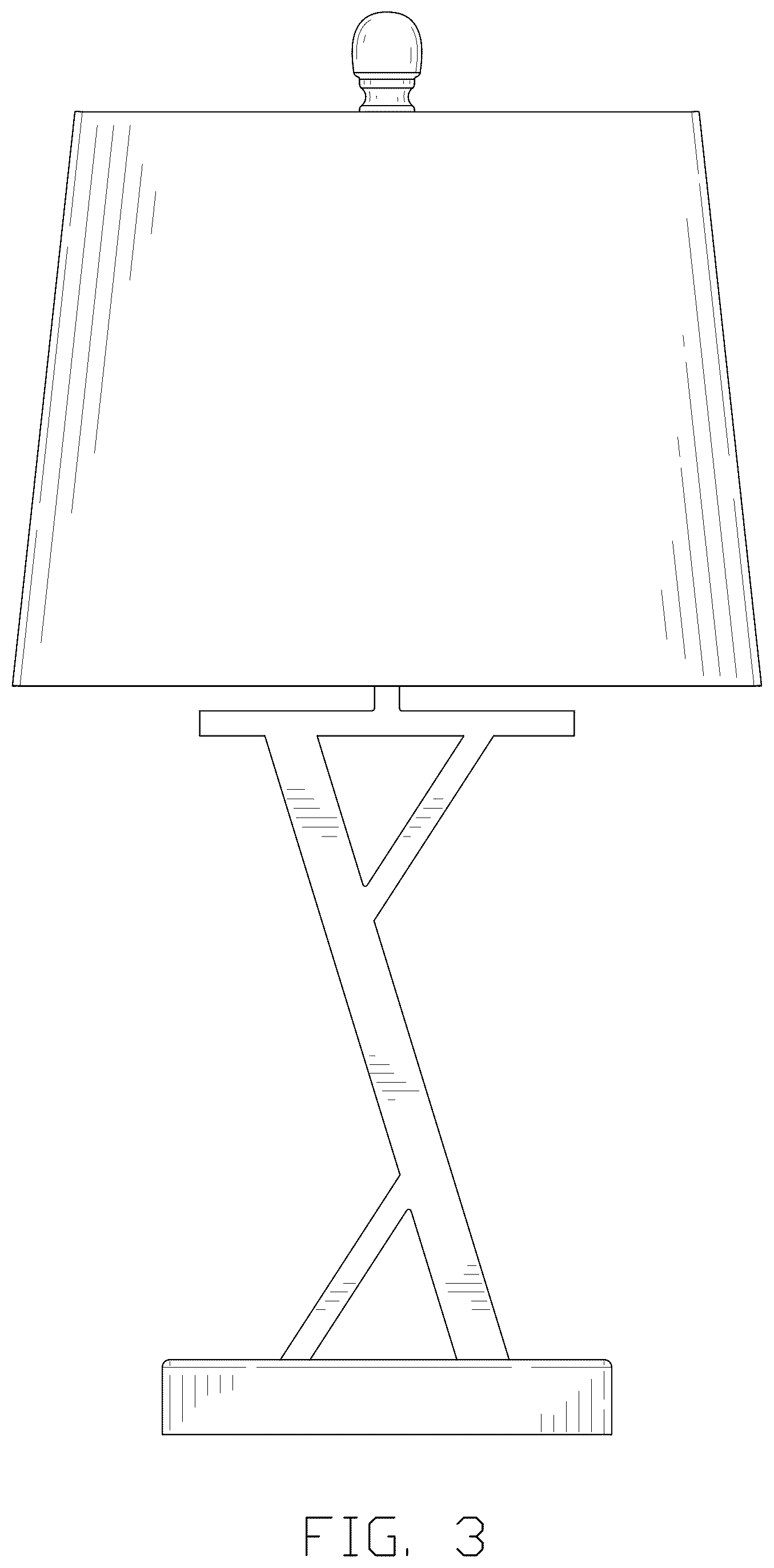 Patent USD1045190 Figure 3 – Table lamp