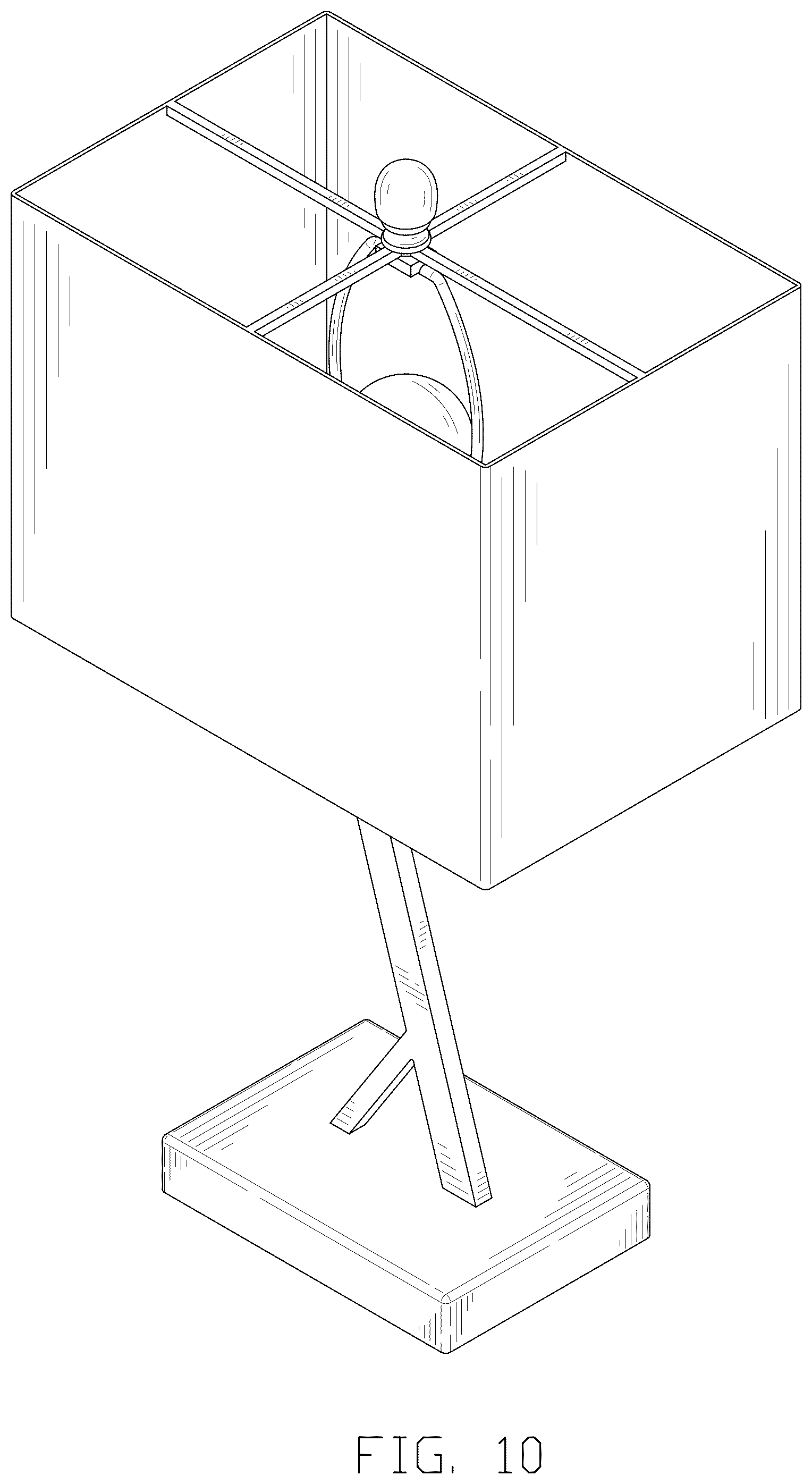 Patent USD1045190 Figure 10 – Table lamp