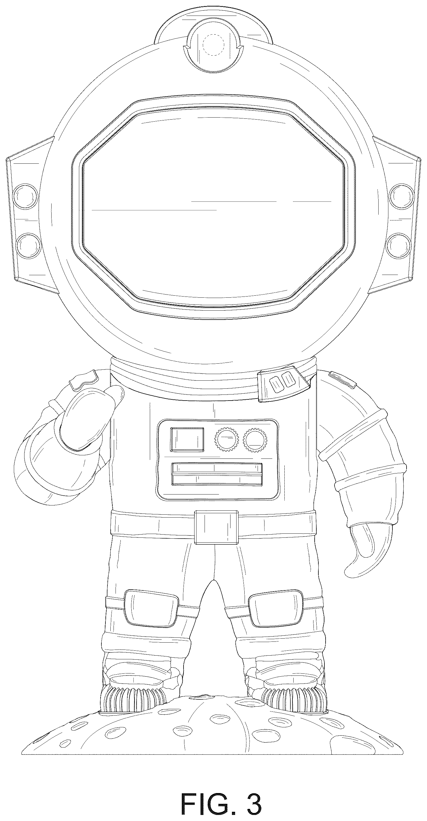 Patent USD1045198 Figure 3 – Star light