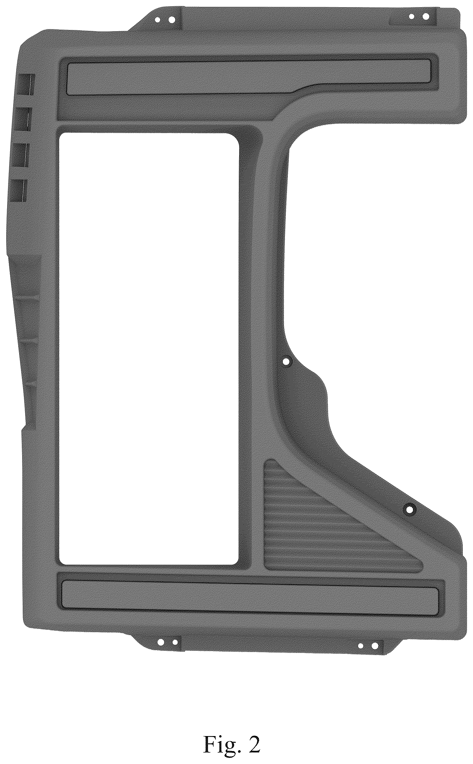 Patent USD1045203 Figure 2 – Lamp frame