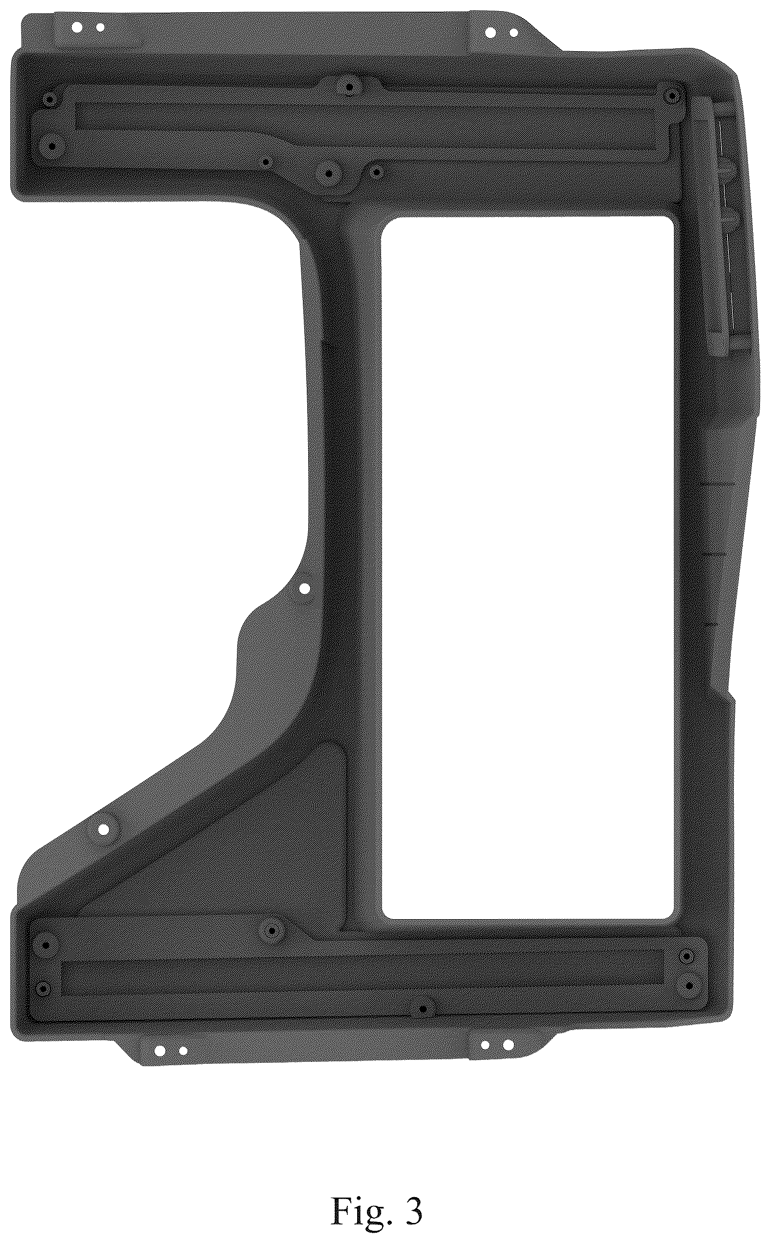 Patent USD1045203 Figure 3 – Lamp frame