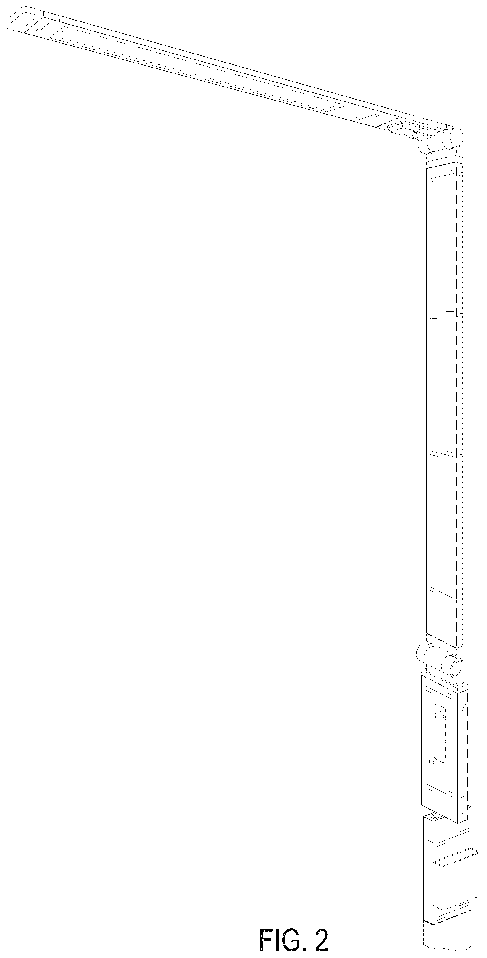 Patent USD1045205 Figure 2 – Adjustable floor lamp