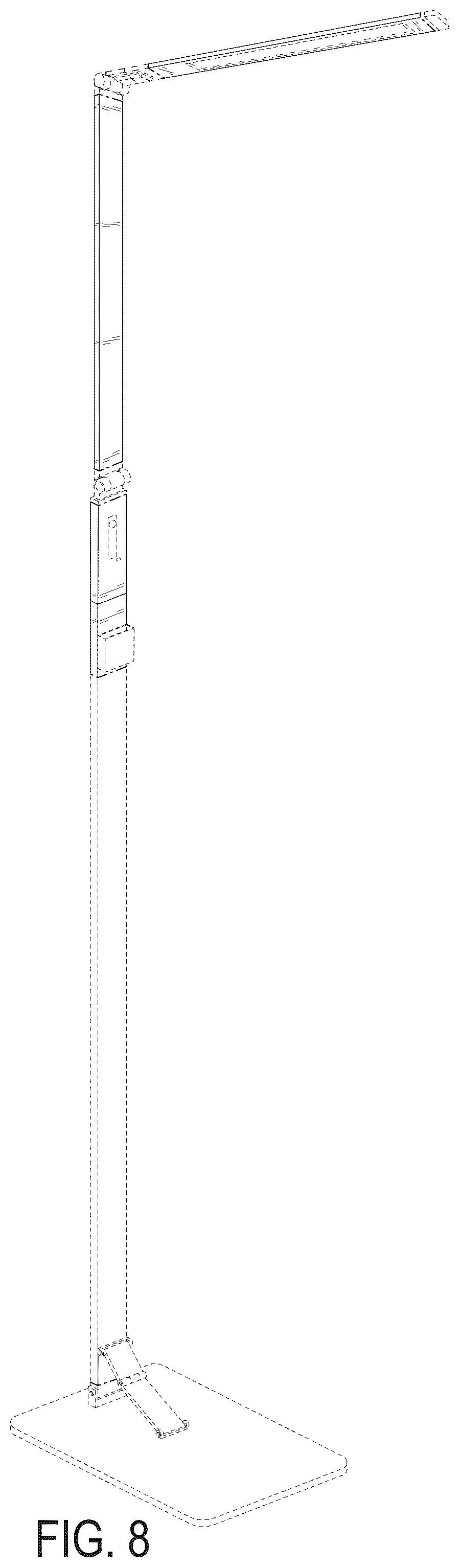 Patent USD1045205 Figure 7 – Adjustable floor lamp