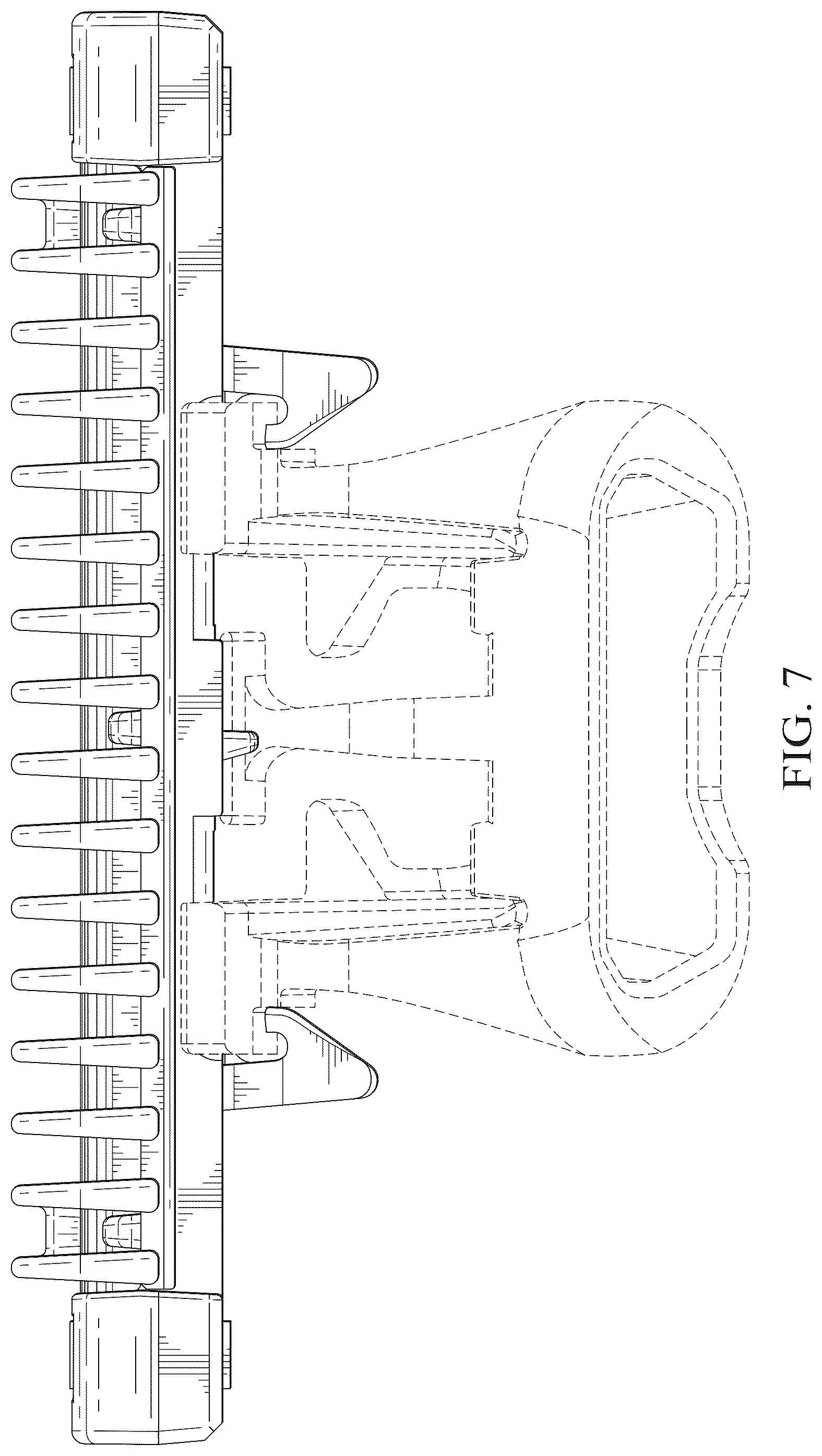 Patent USD1045217 Figure 6 – Shaving razor cartridge