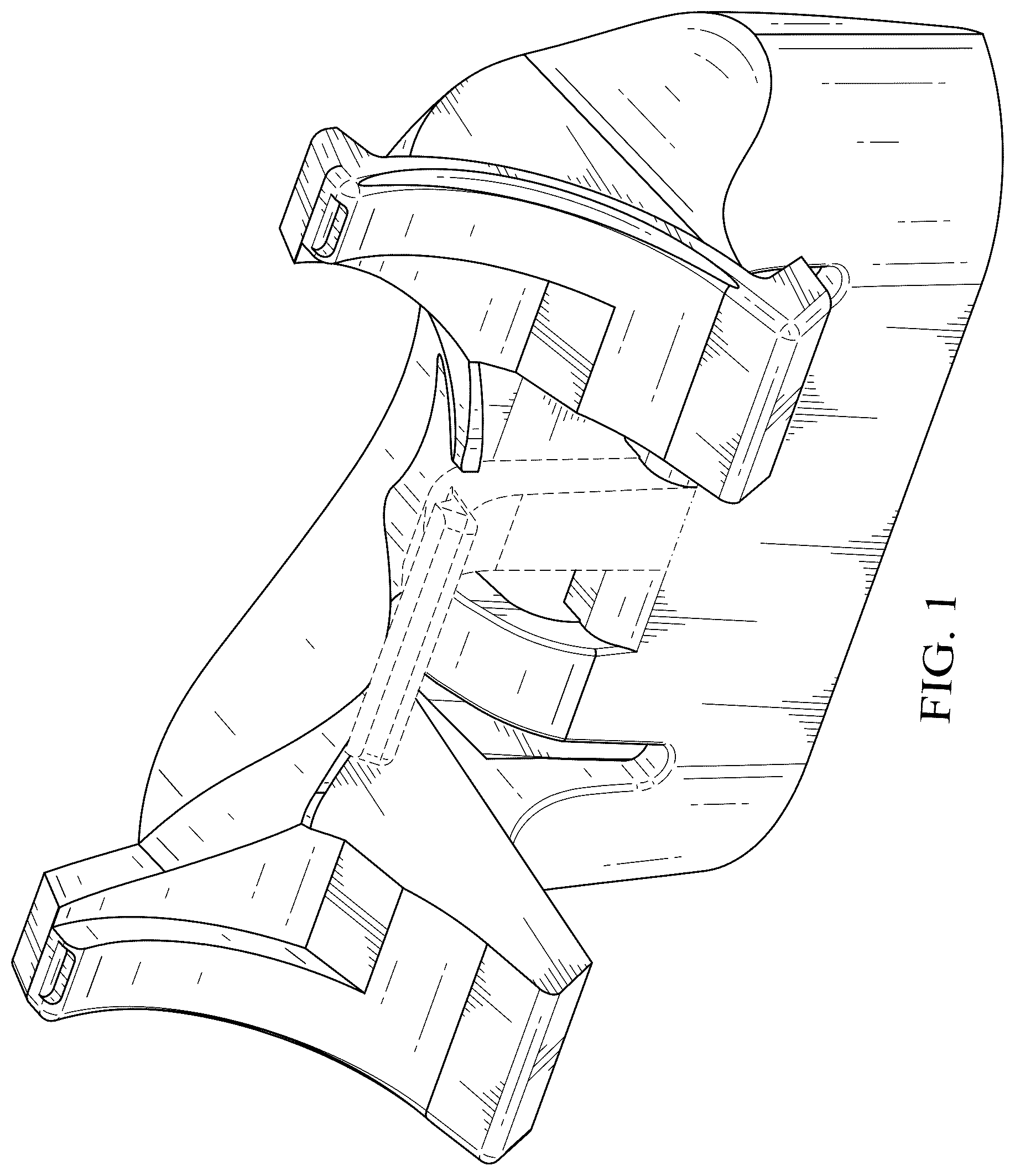 Patent USD1045218 Figure 1 – Shaving razor cartridge connector