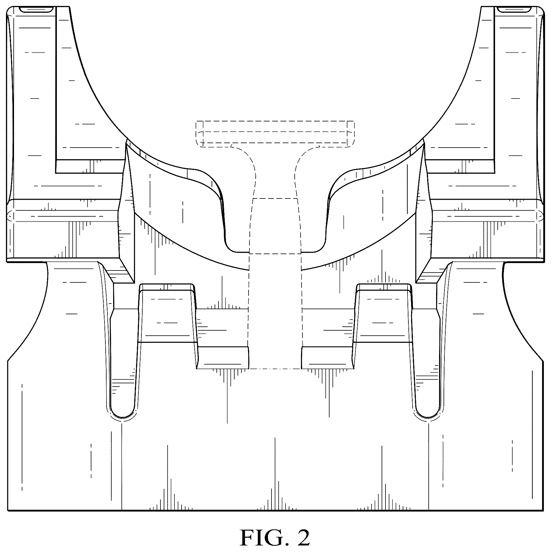 Patent USD1045218 Figure 2 – Shaving razor cartridge connector