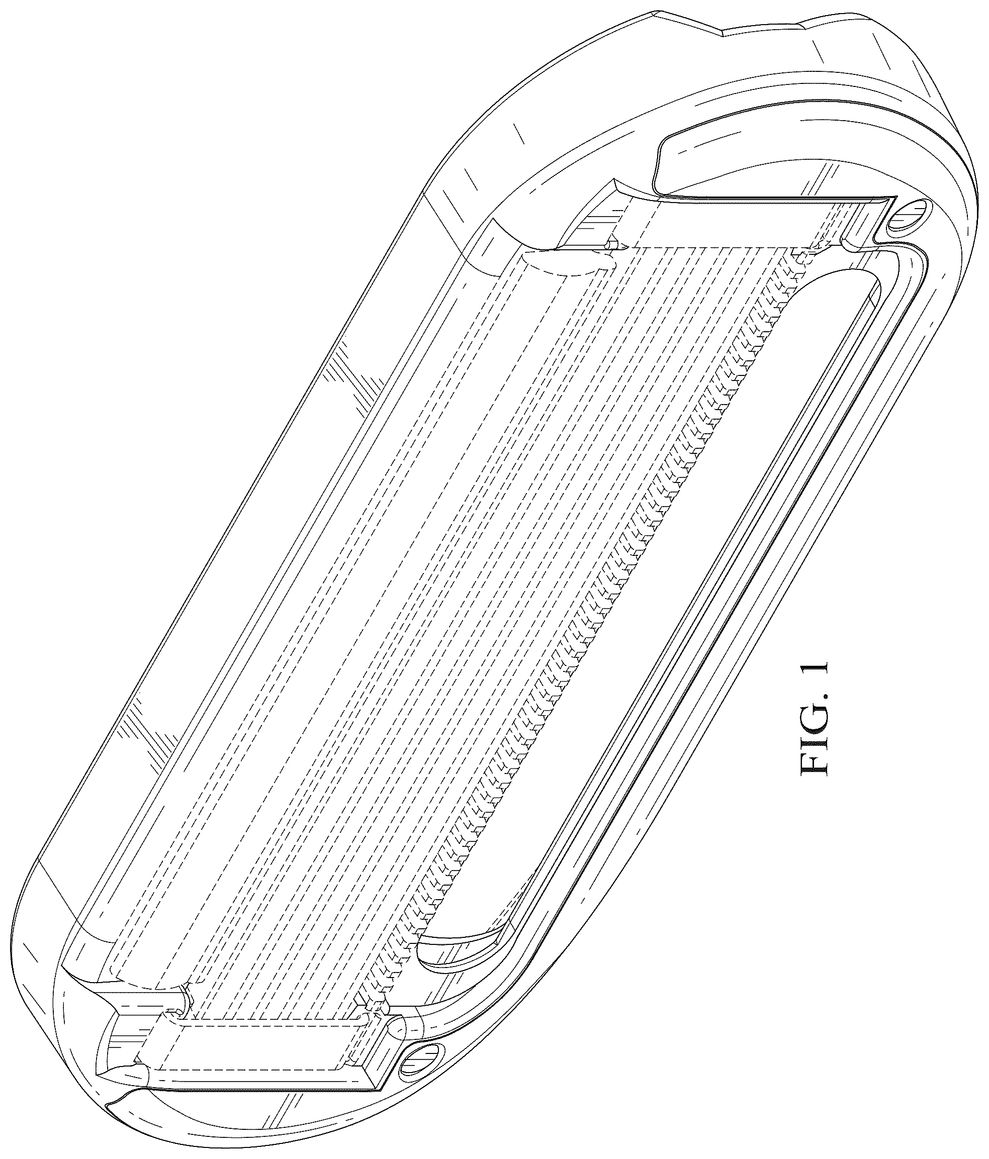 Patent USD1045219 Figure 1 – Shaving razor cartridge