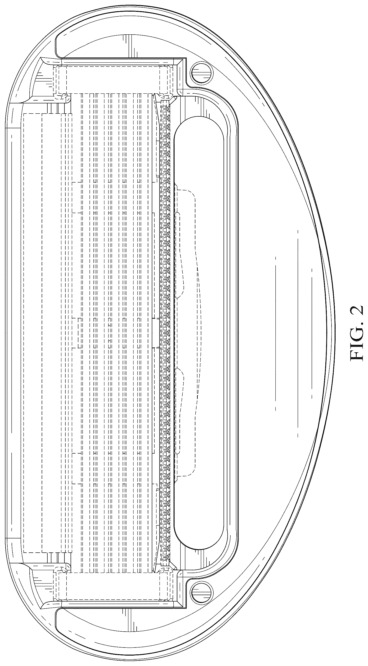 Patent USD1045219 Figure 2 – Shaving razor cartridge