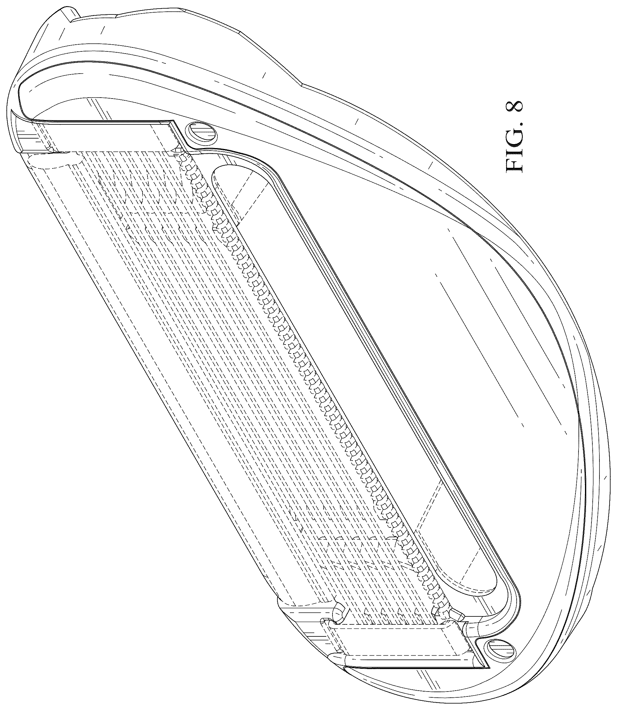 Patent USD1045219 Figure 6 – Shaving razor cartridge