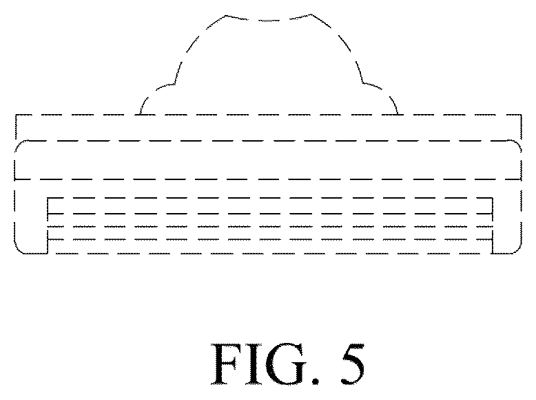 Patent USD1045220 Figure 5 – Shaving device handle with hole