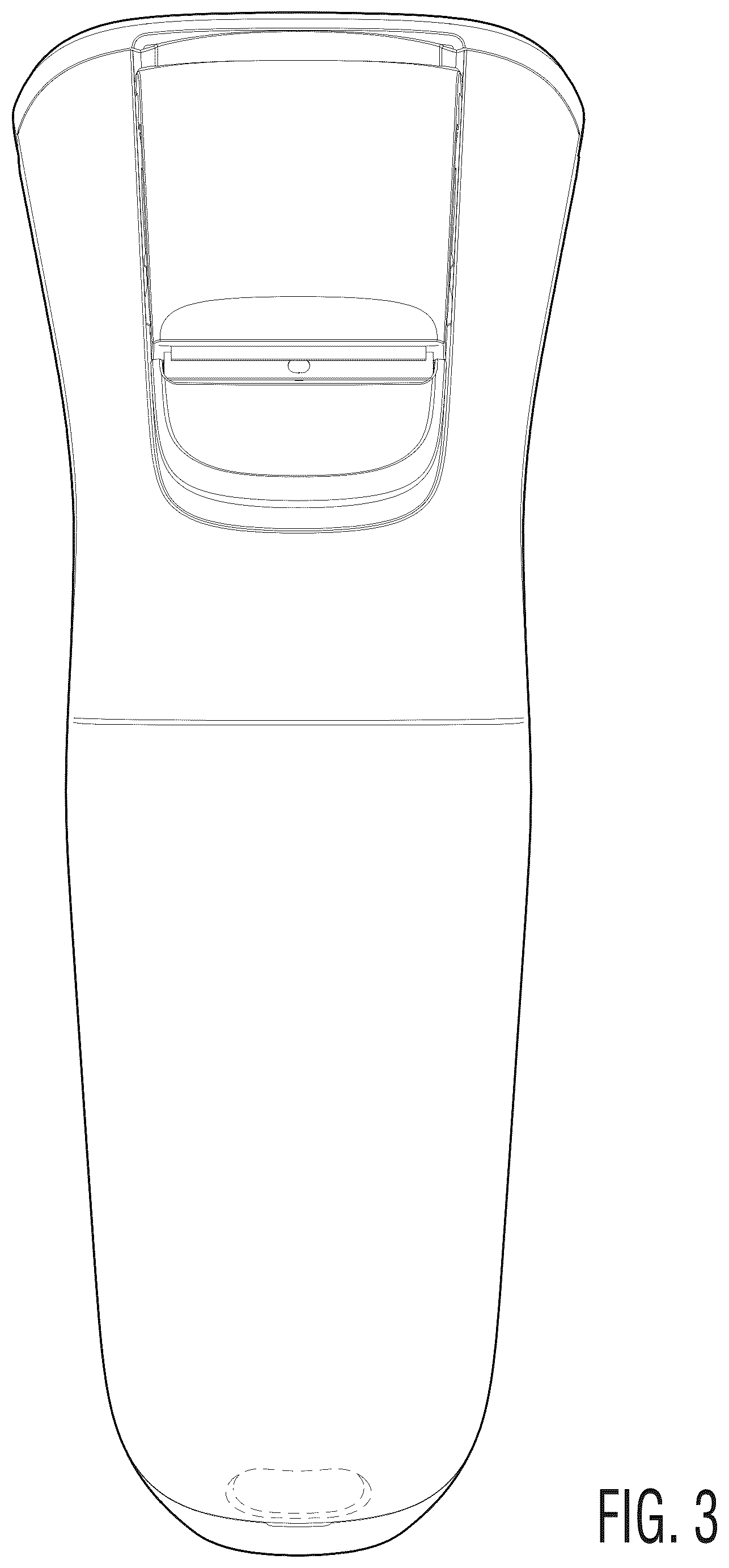 Patent USD1045221 Figure 3 – Handle for shaver