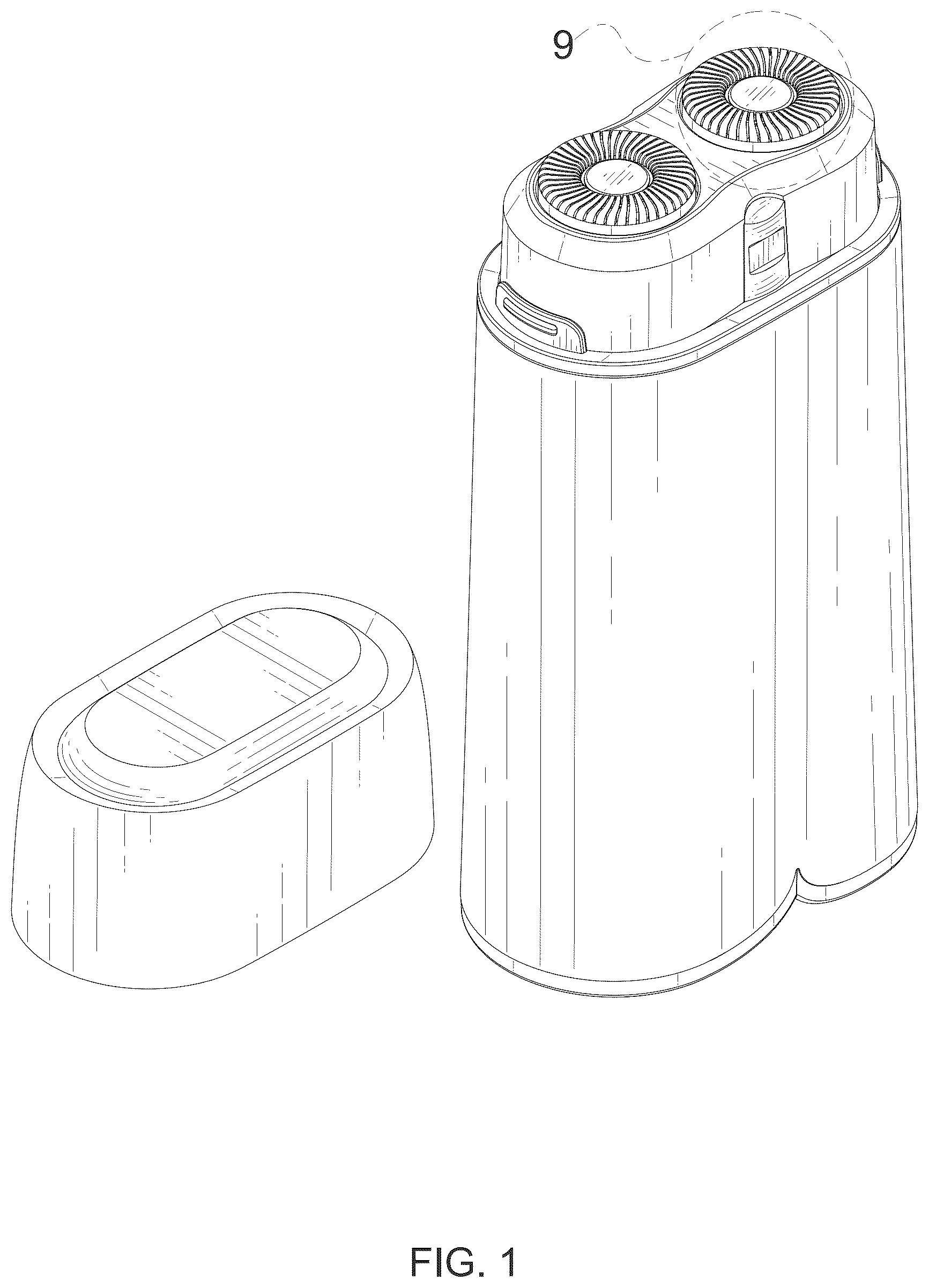 Patent USD1045225 Figure 1 – Facial hair remover