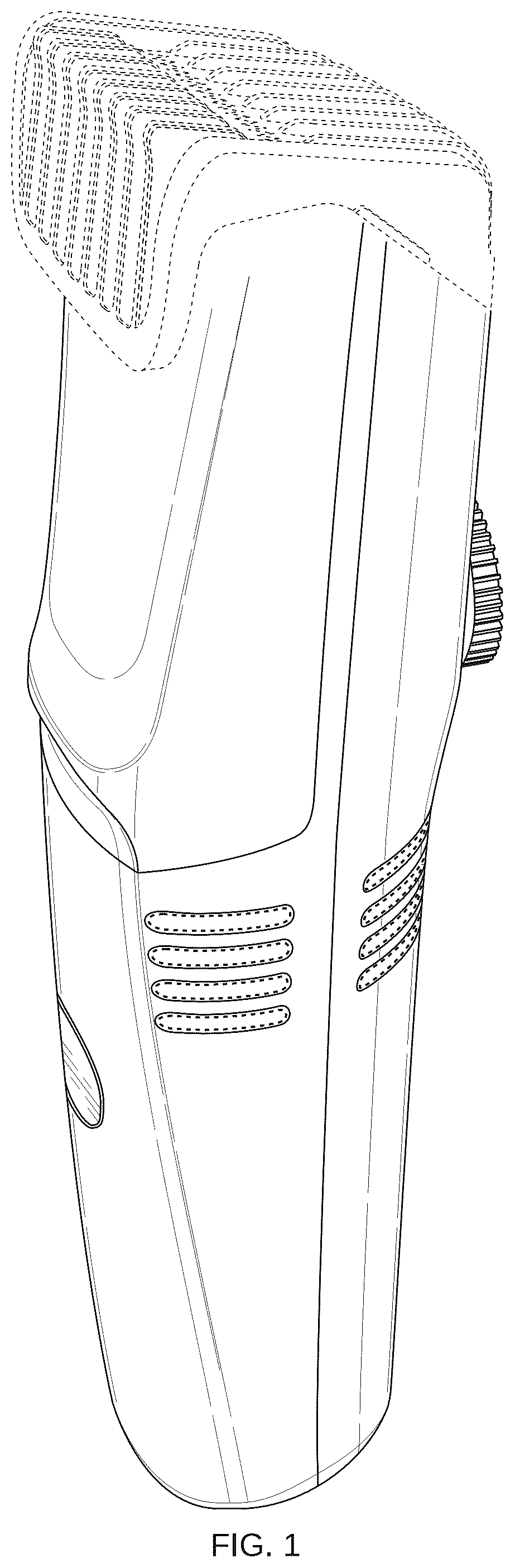 Patent USD1045226 Figure 1 – Vacuum shaver