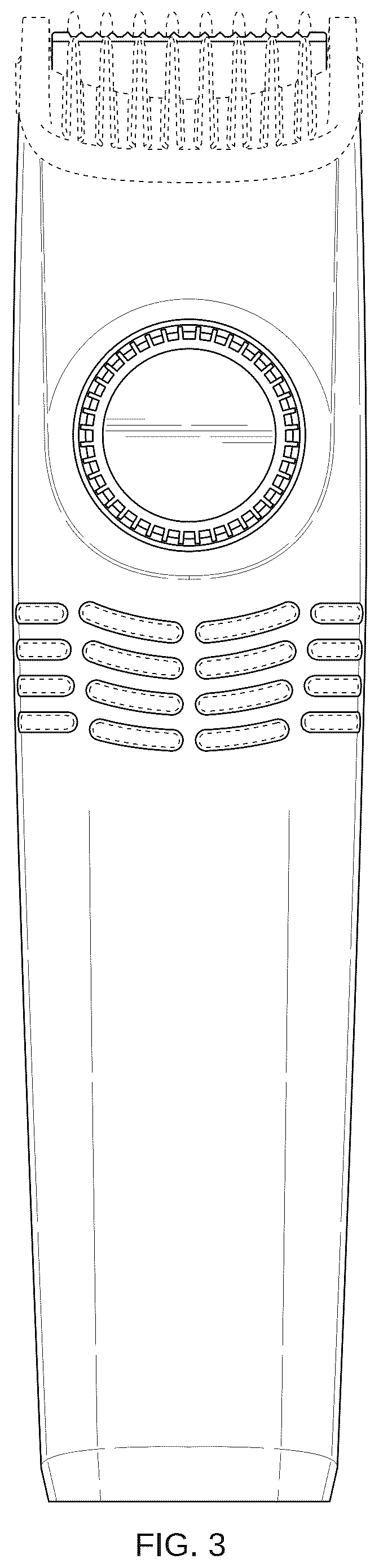 Patent USD1045226 Figure 3 – Vacuum shaver