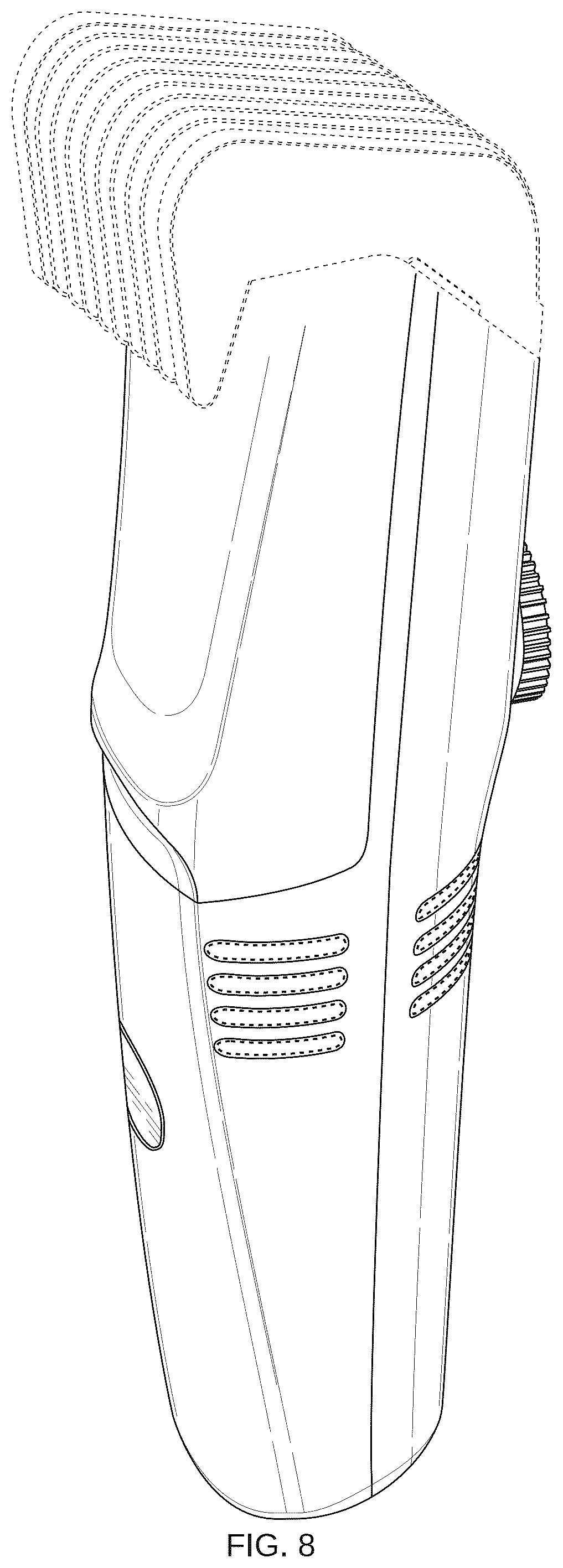 Patent USD1045226 Figure 8 – Vacuum shaver