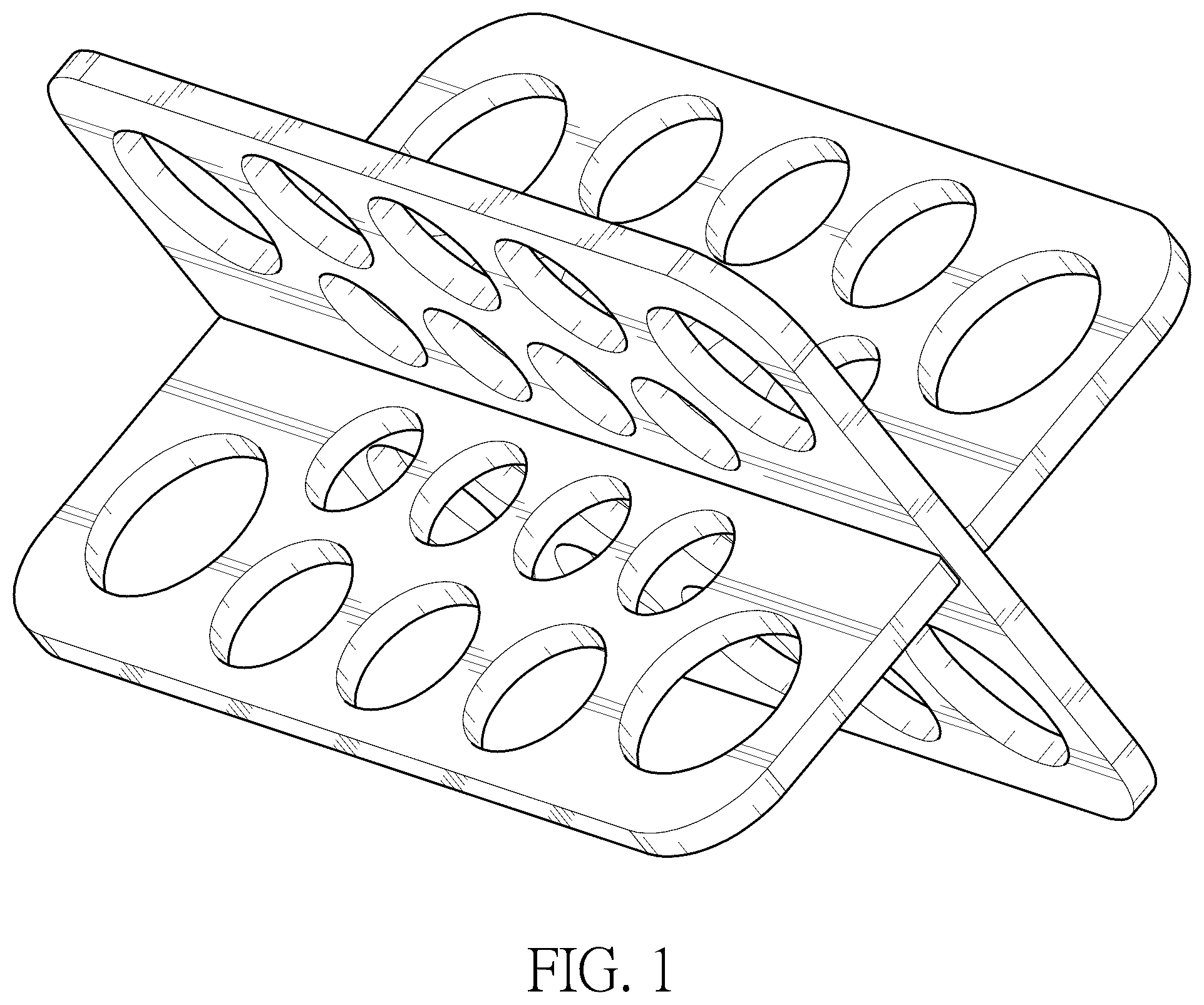 Patent USD1045230 Figure 1 – Makeup brush holder