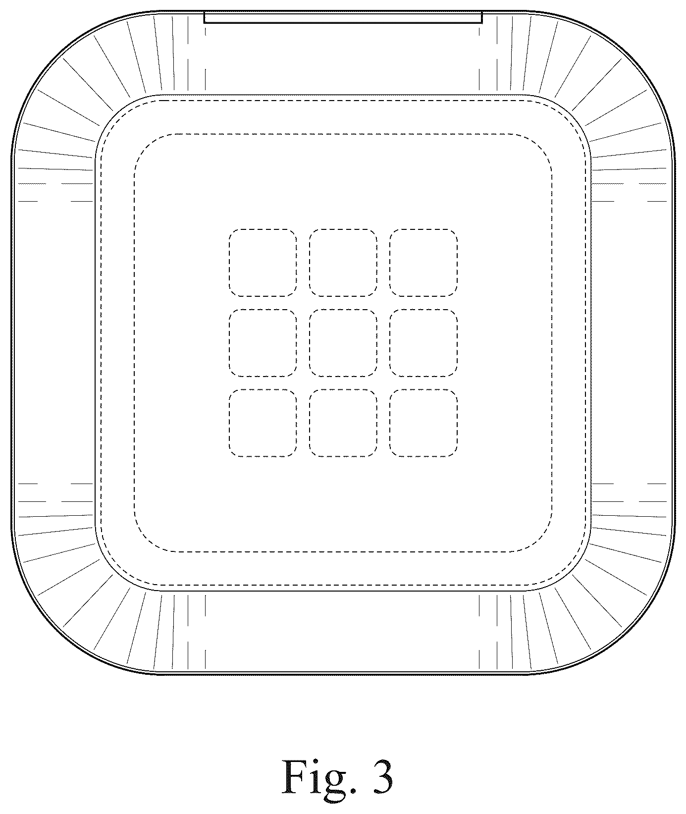 Patent USD1045232 Figure 3 – Nail gel palette