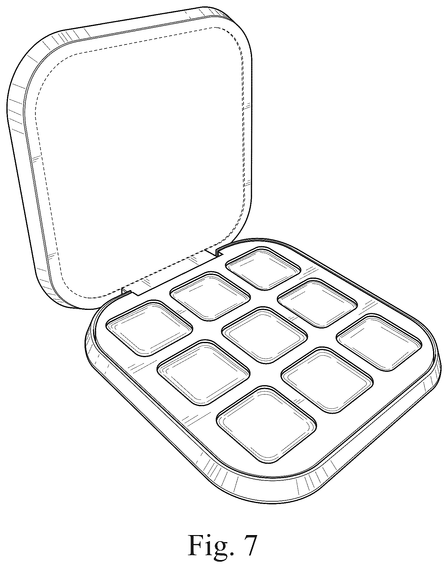 Patent USD1045232 Figure 7 – Nail gel palette