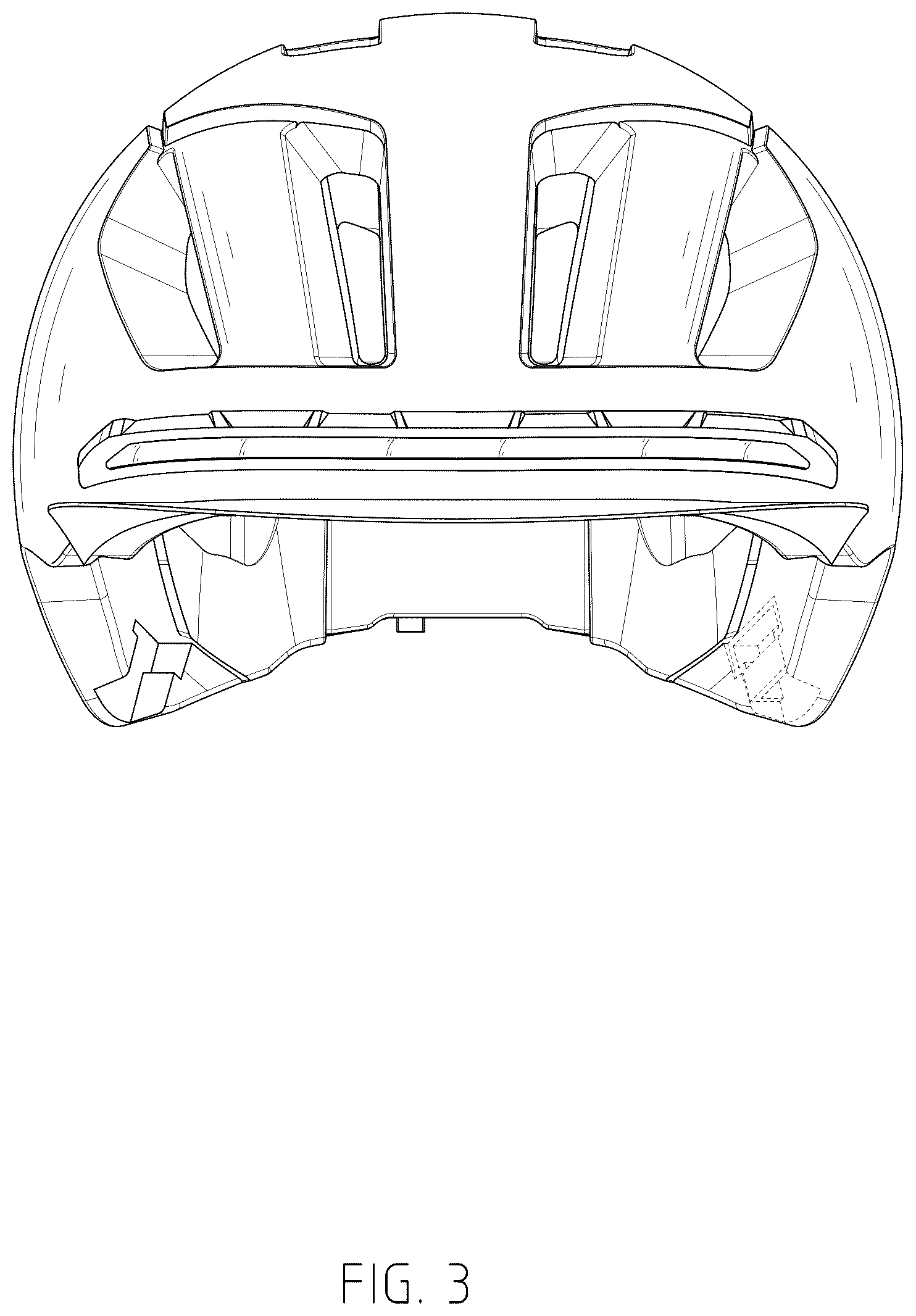Patent USD1045233 Figure 3 – Helmet