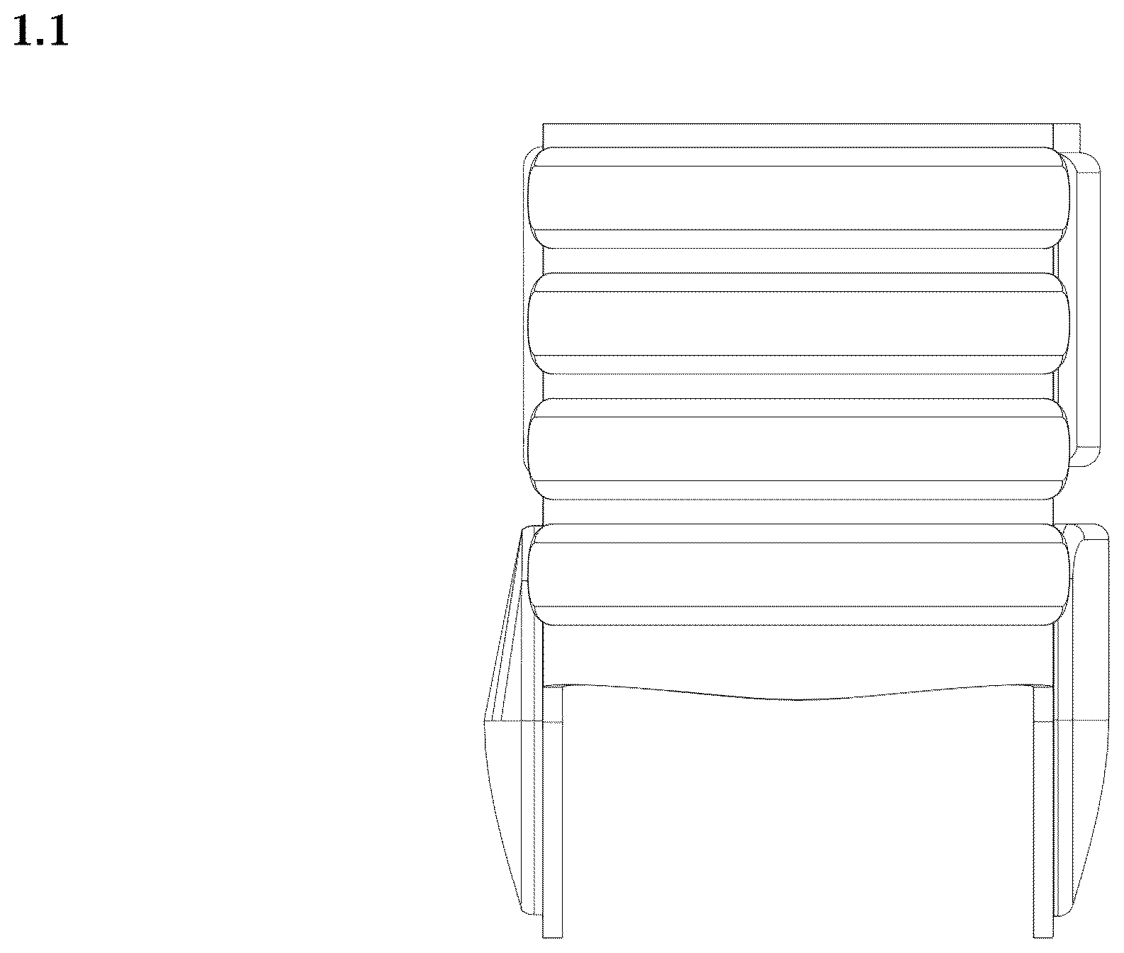 Patent USD1045234 Figure 1 – Ankle protector