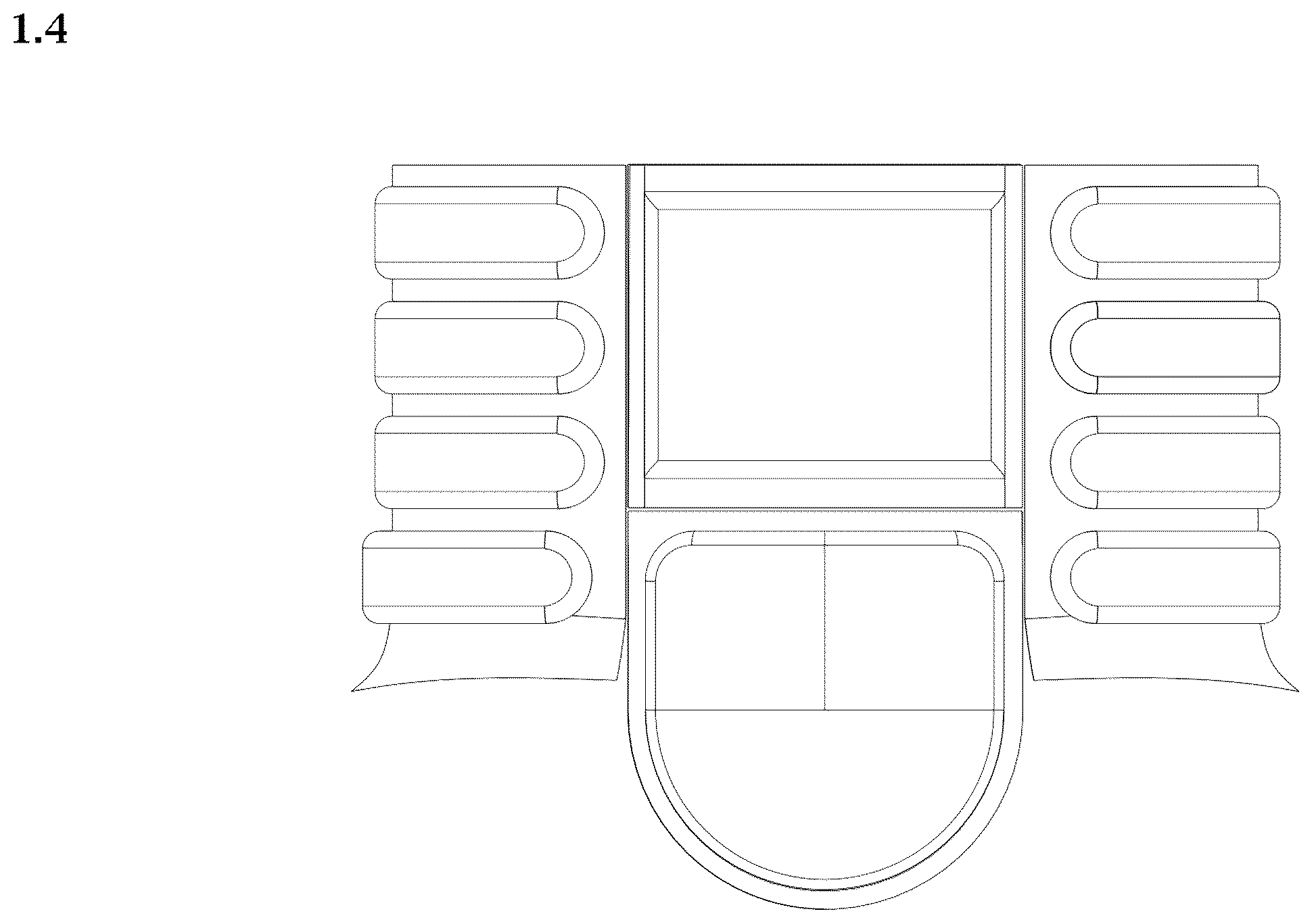 Patent USD1045234 Figure 4 – Ankle protector