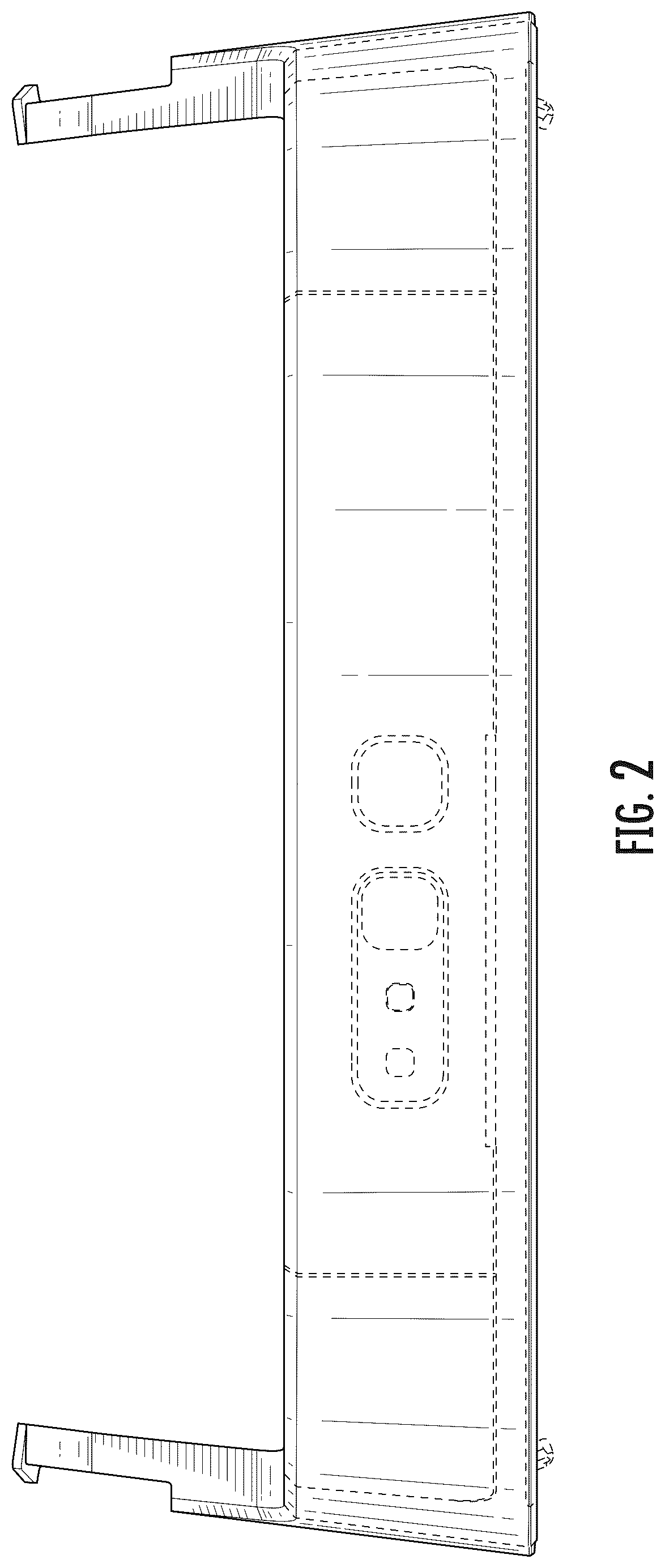 Patent USD1045235 Figure 2 – Hard hat mounting structure