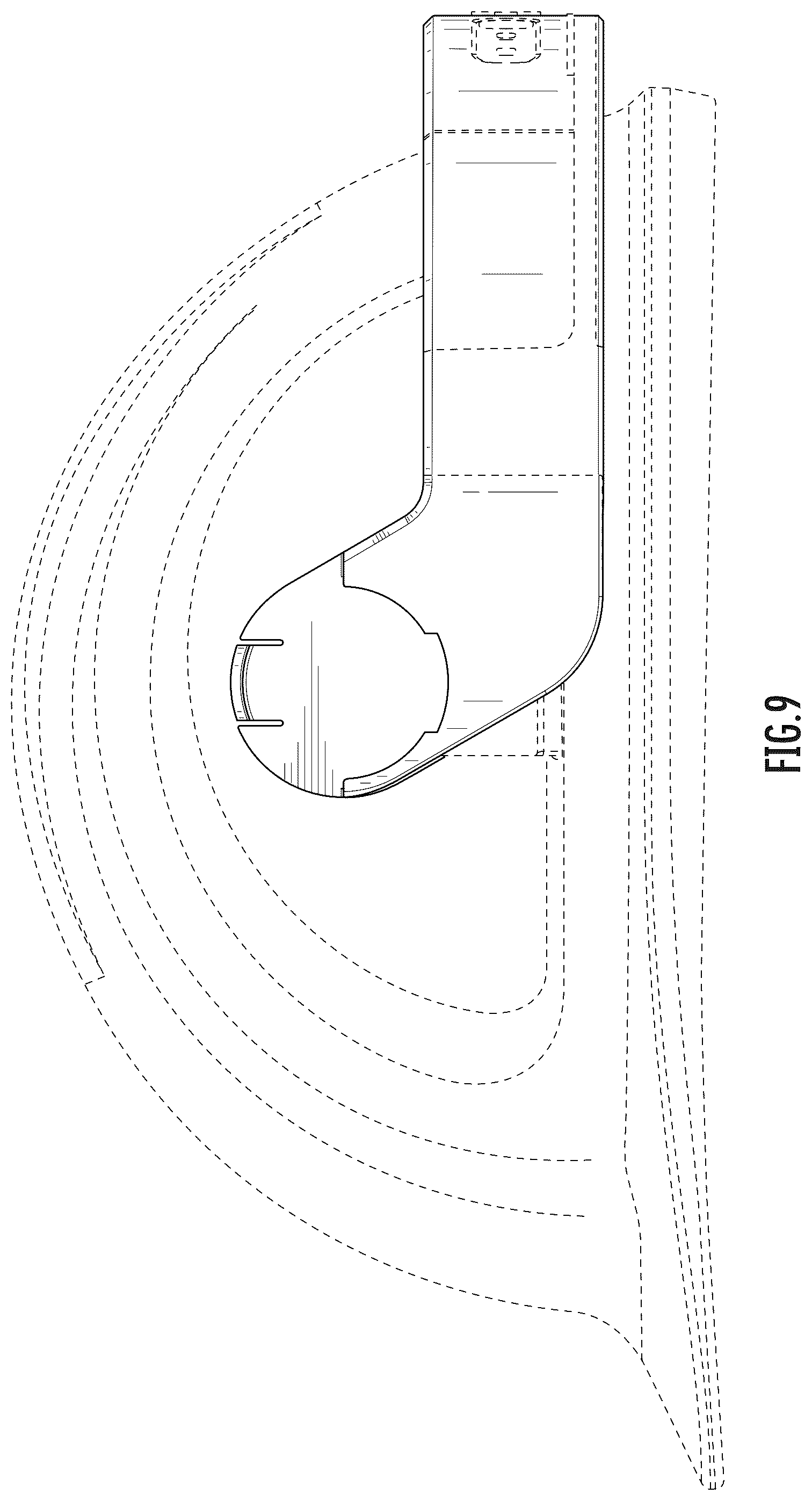 Patent USD1045235 Figure 9 – Hard hat mounting structure