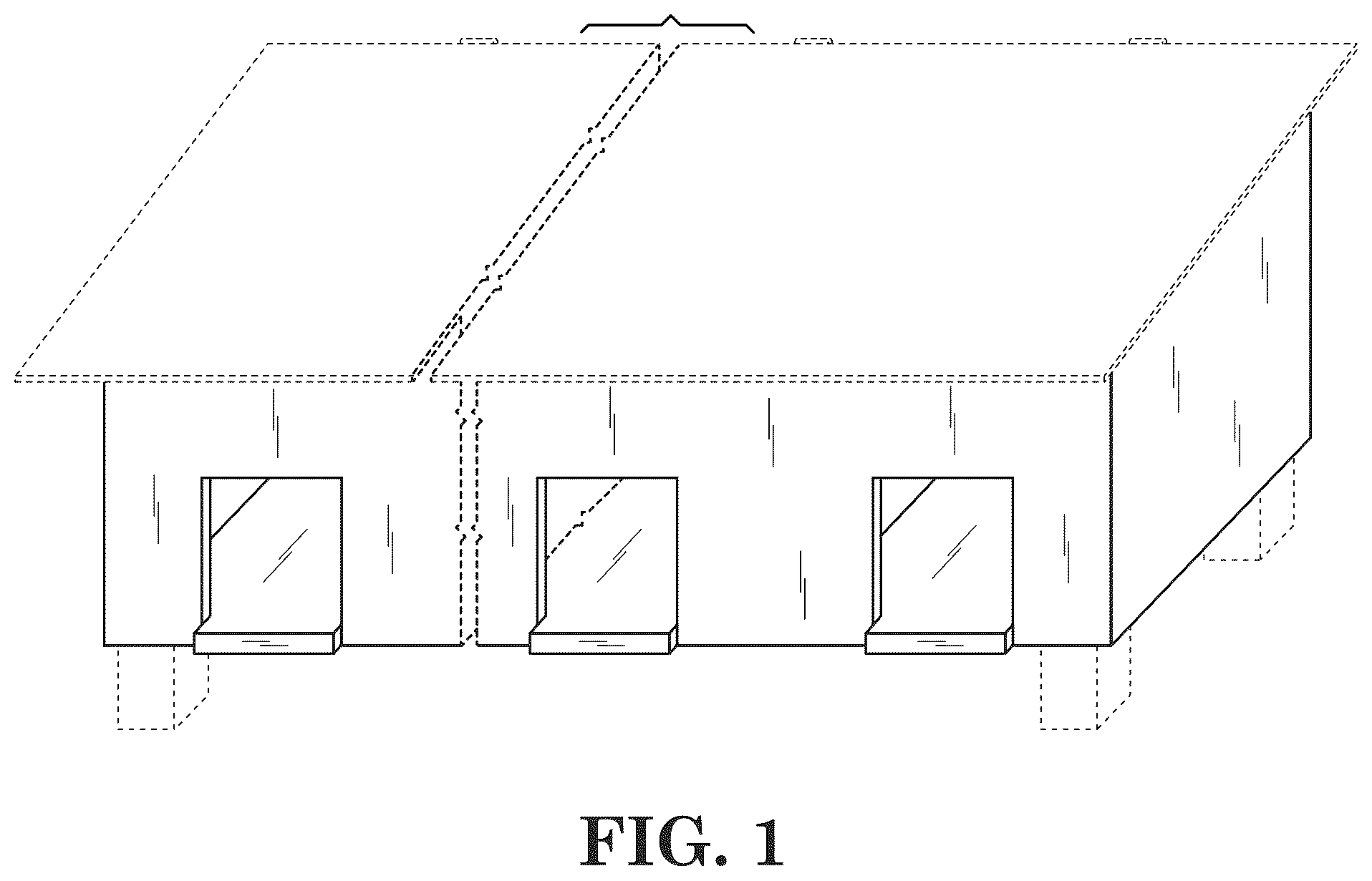 Patent USD1045237 — Multi-compartment animal shelter — Figure 1