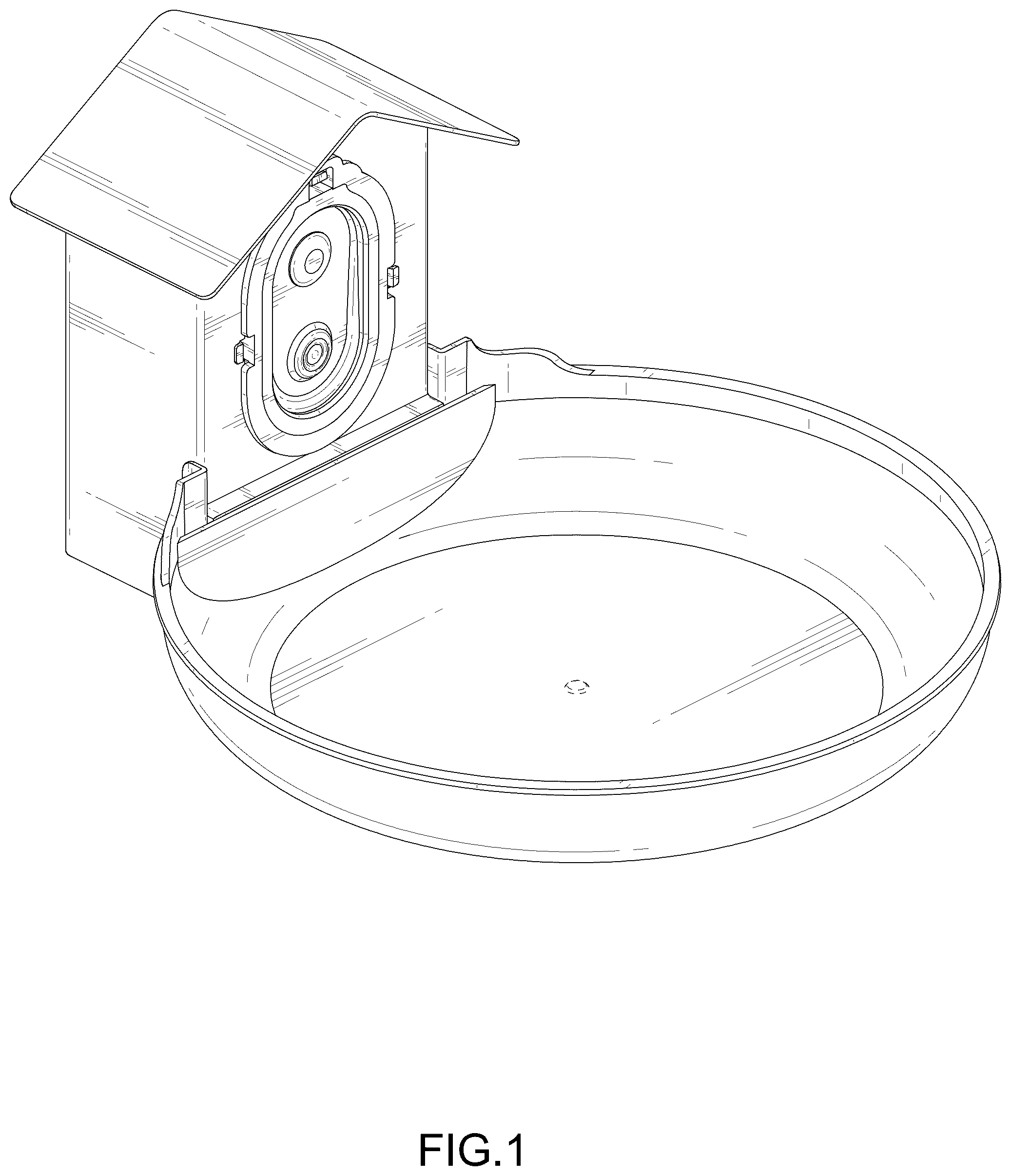 Patent USD1045243 Figure 1 – Smart bird bath