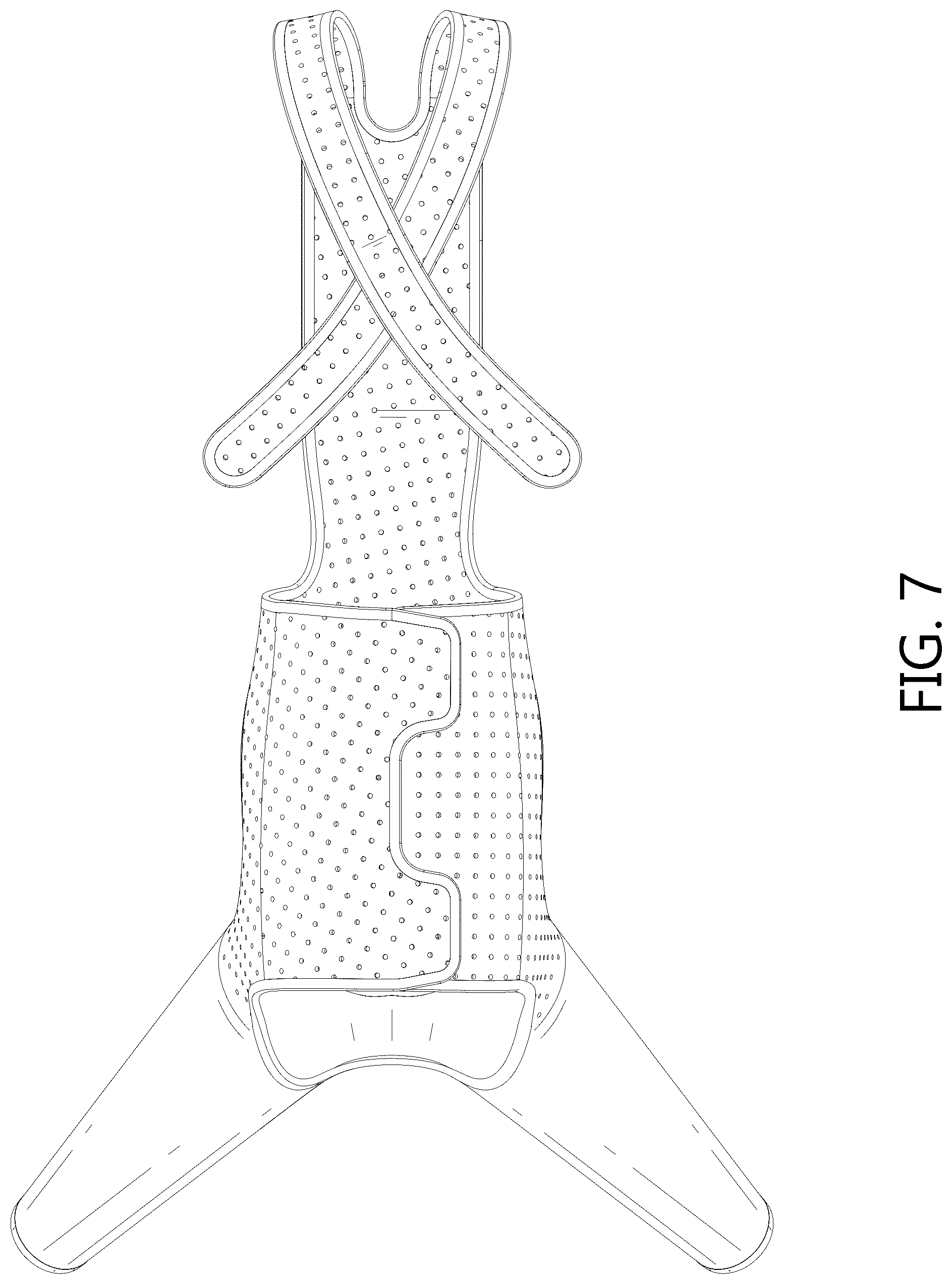 Patent USD1045248 Figure 7 – Dog recovery suit