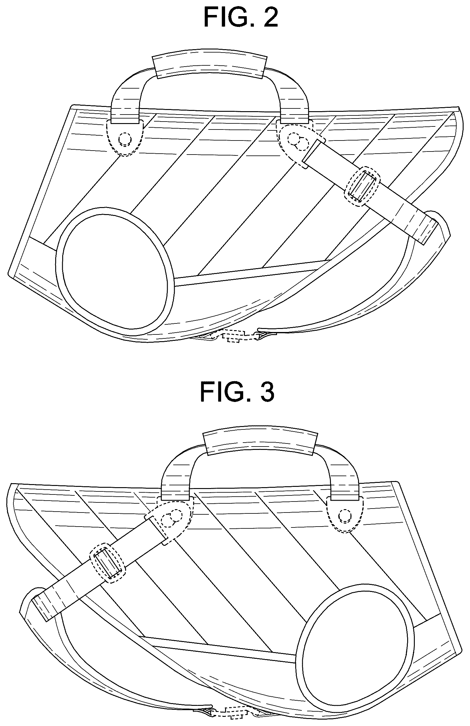 Patent USD1045249 Figure 2 – Garment with a cross strap