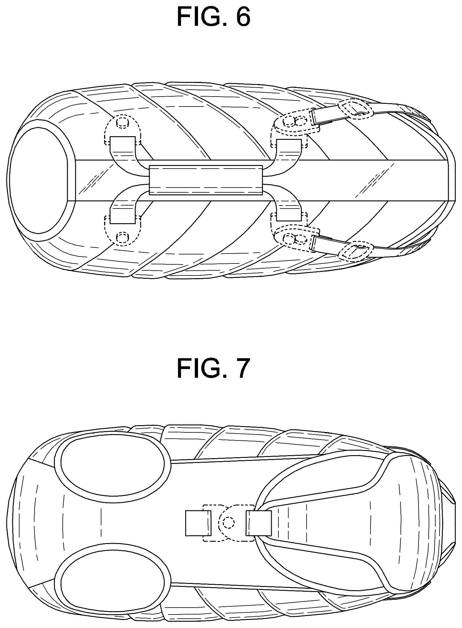 Patent USD1045249 Figure 4 – Garment with a cross strap