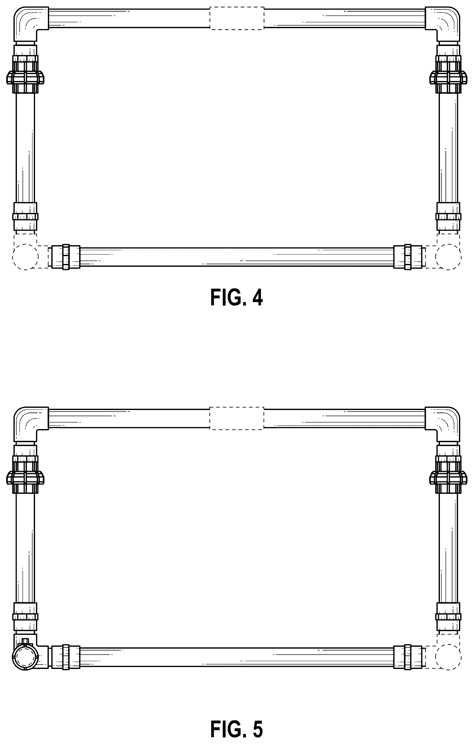 Patent USD1045260 Figure 3 – Garden hose attached washing tool