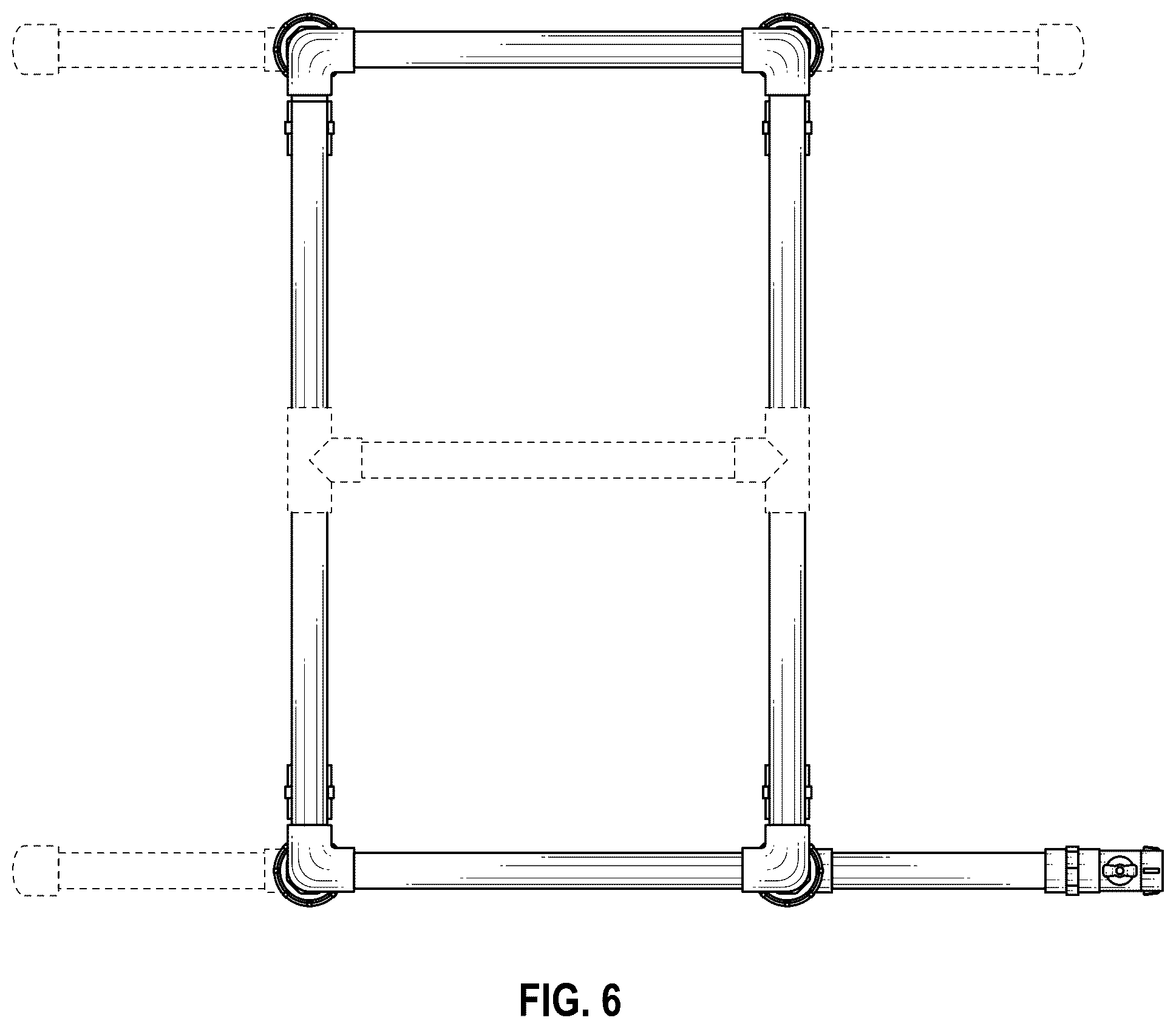 Patent USD1045260 Figure 4 – Garden hose attached washing tool