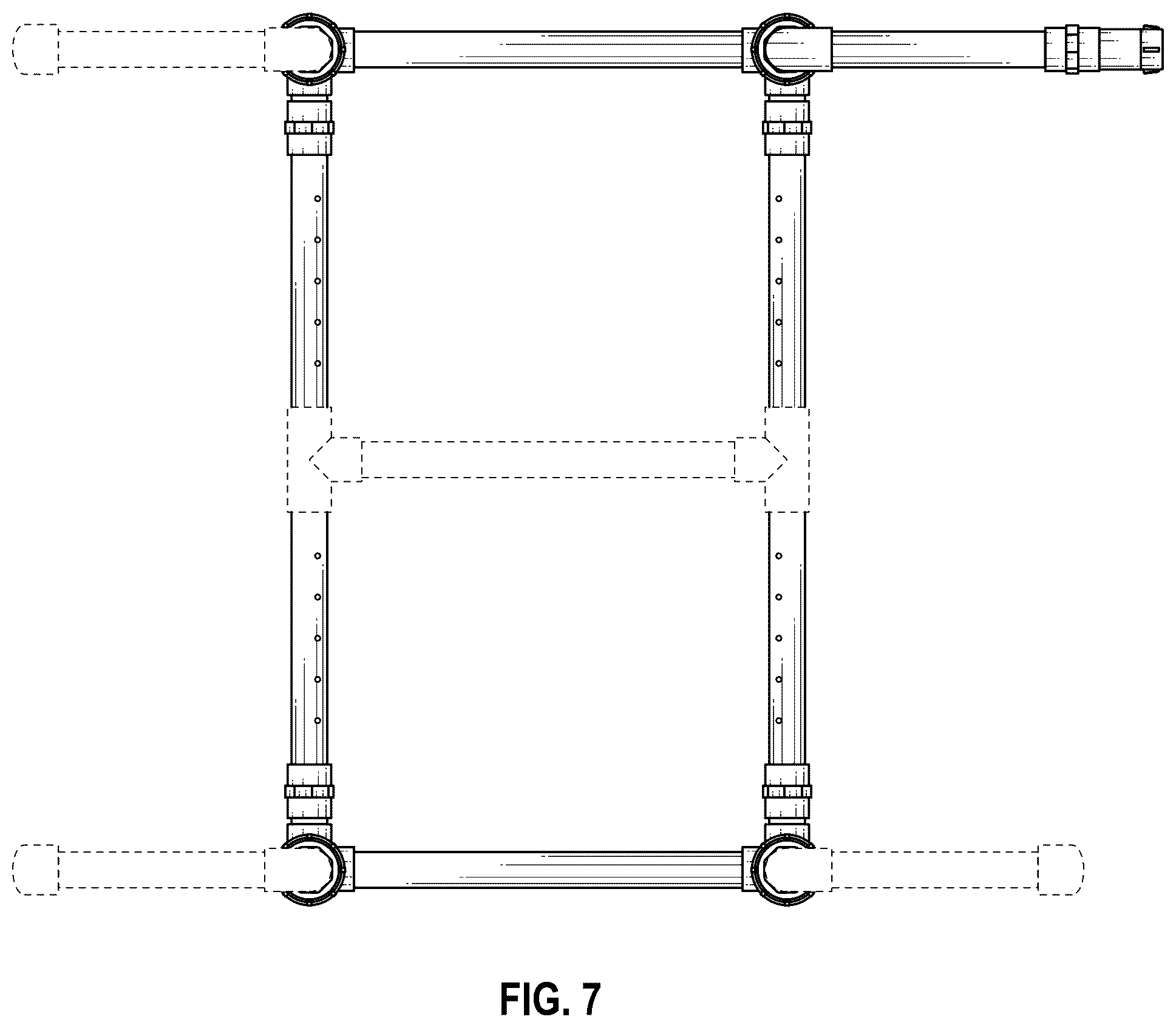Patent USD1045260 Figure 5 – Garden hose attached washing tool