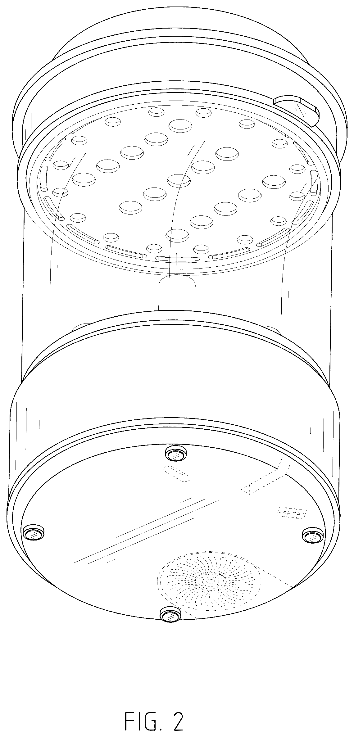 Patent USD1045261 Figure 2 – Combined bottle sterilizer and dryer