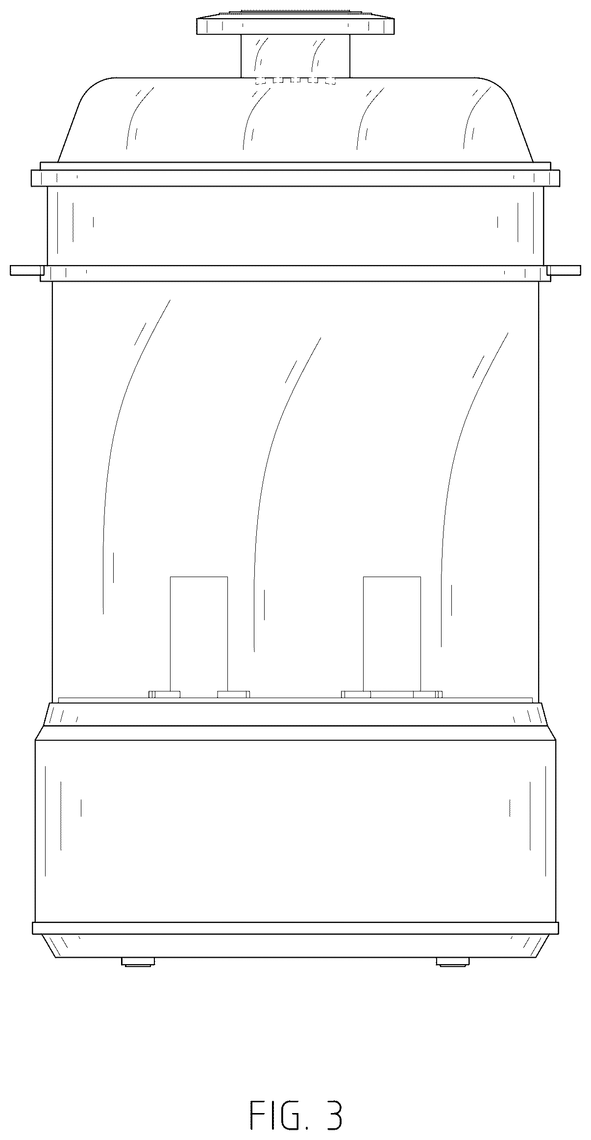 Patent USD1045261 Figure 3 – Combined bottle sterilizer and dryer