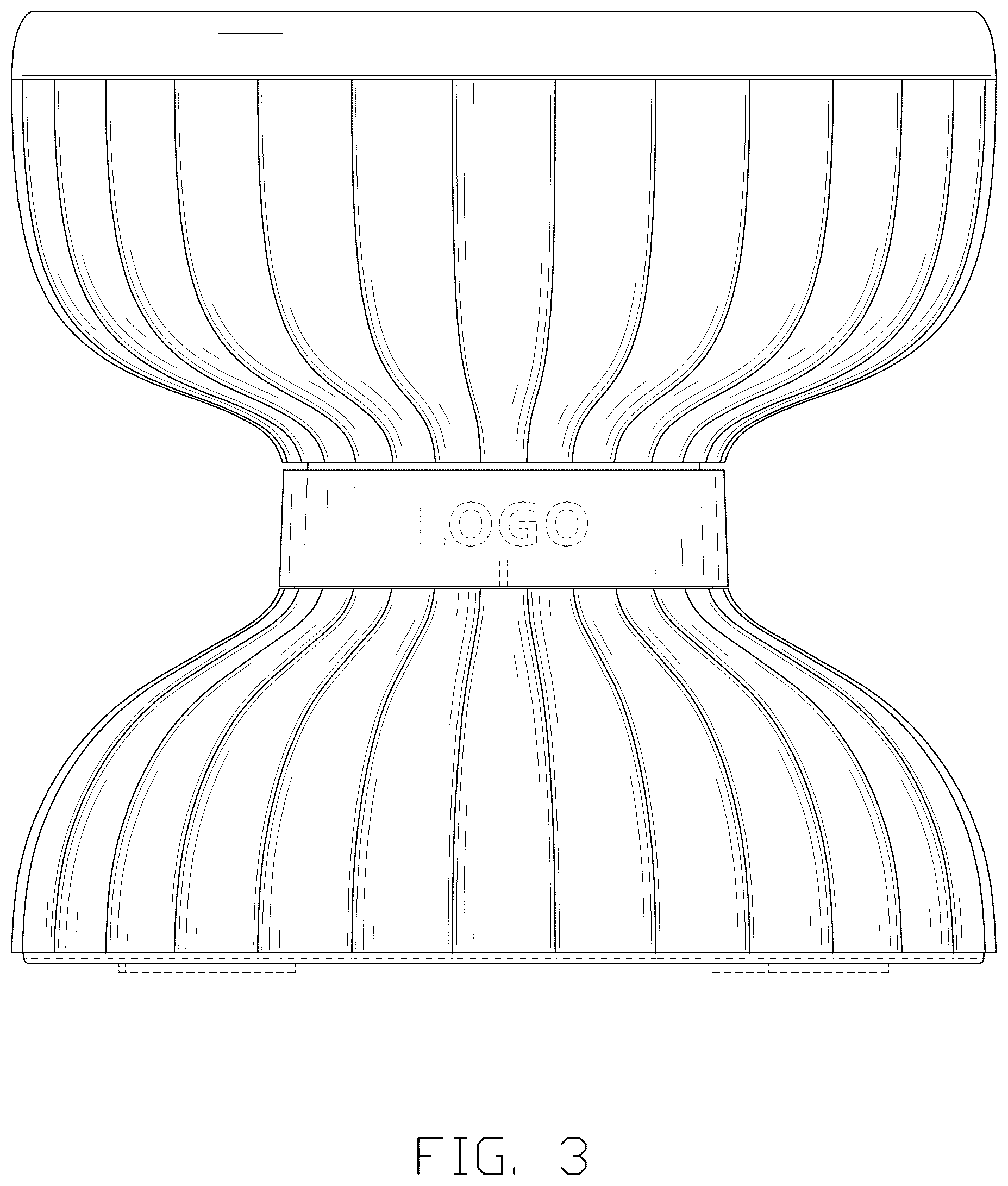 Patent USD1045263 Figure 3 – Cosmetic brush cleaning device