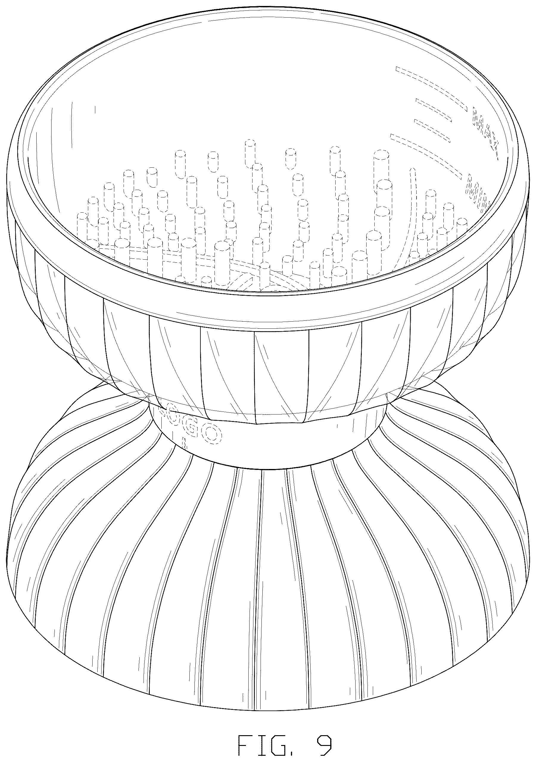 Patent USD1045263 Figure 9 – Cosmetic brush cleaning device
