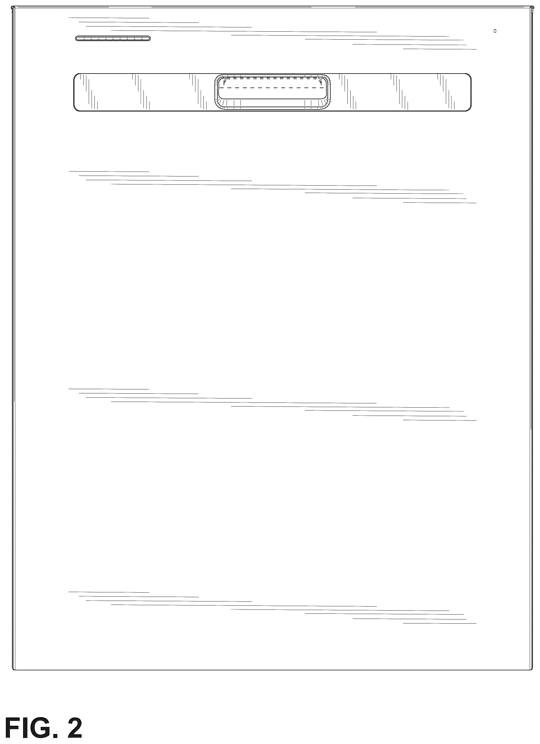 Patent USD1045267 Figure 2 – Dishwasher door