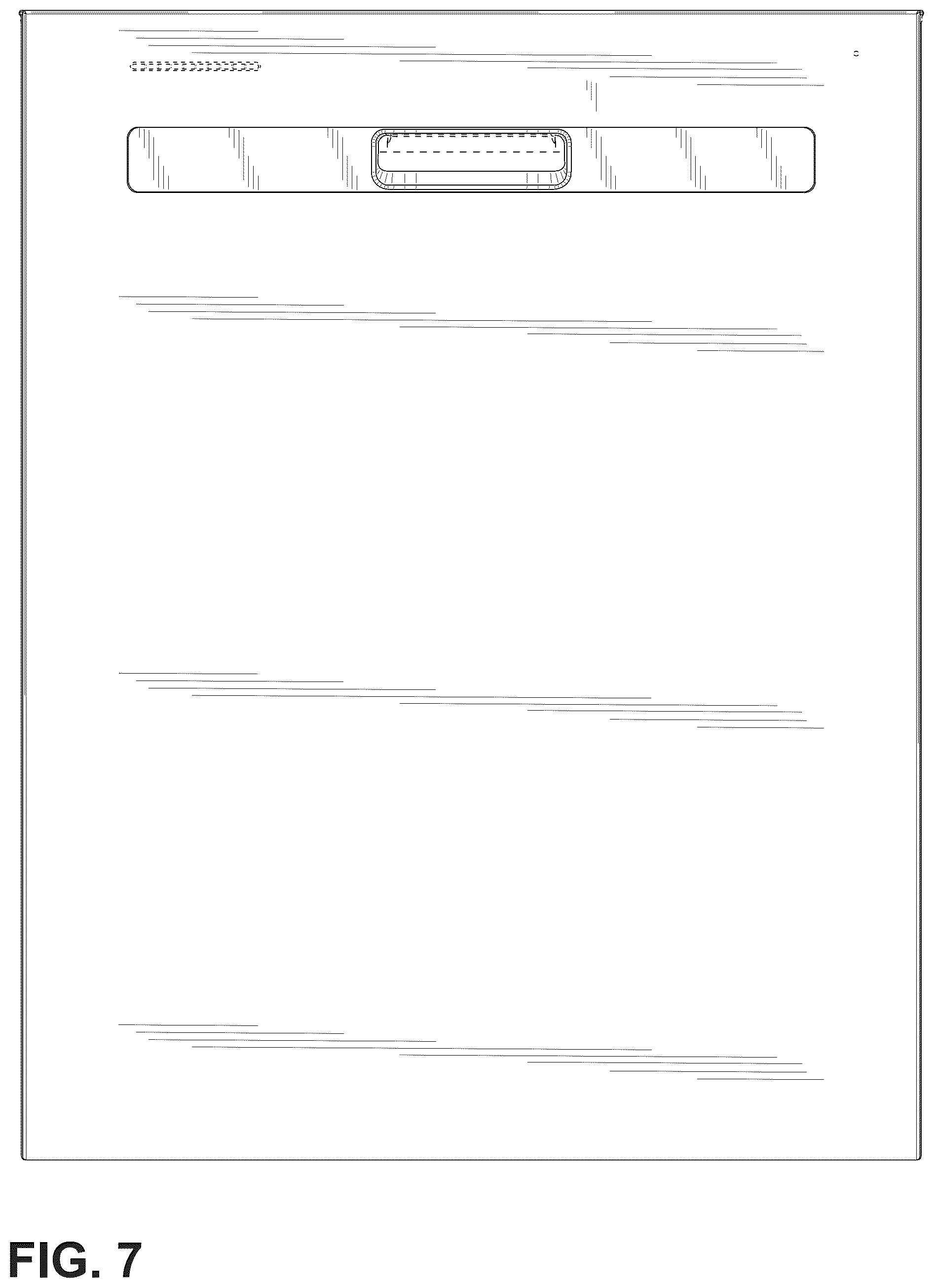 Patent USD1045267 Figure 7 – Dishwasher door