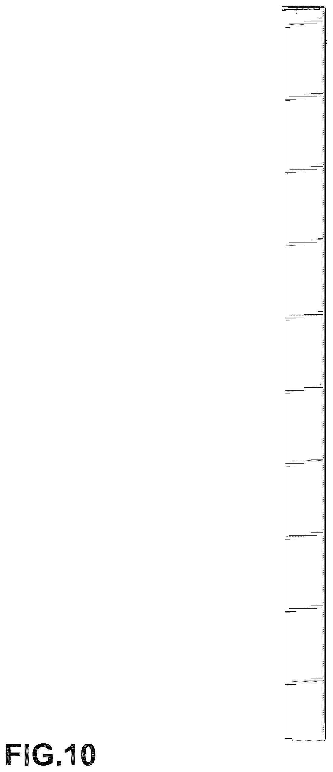 Patent USD1045267 Figure 10 – Dishwasher door