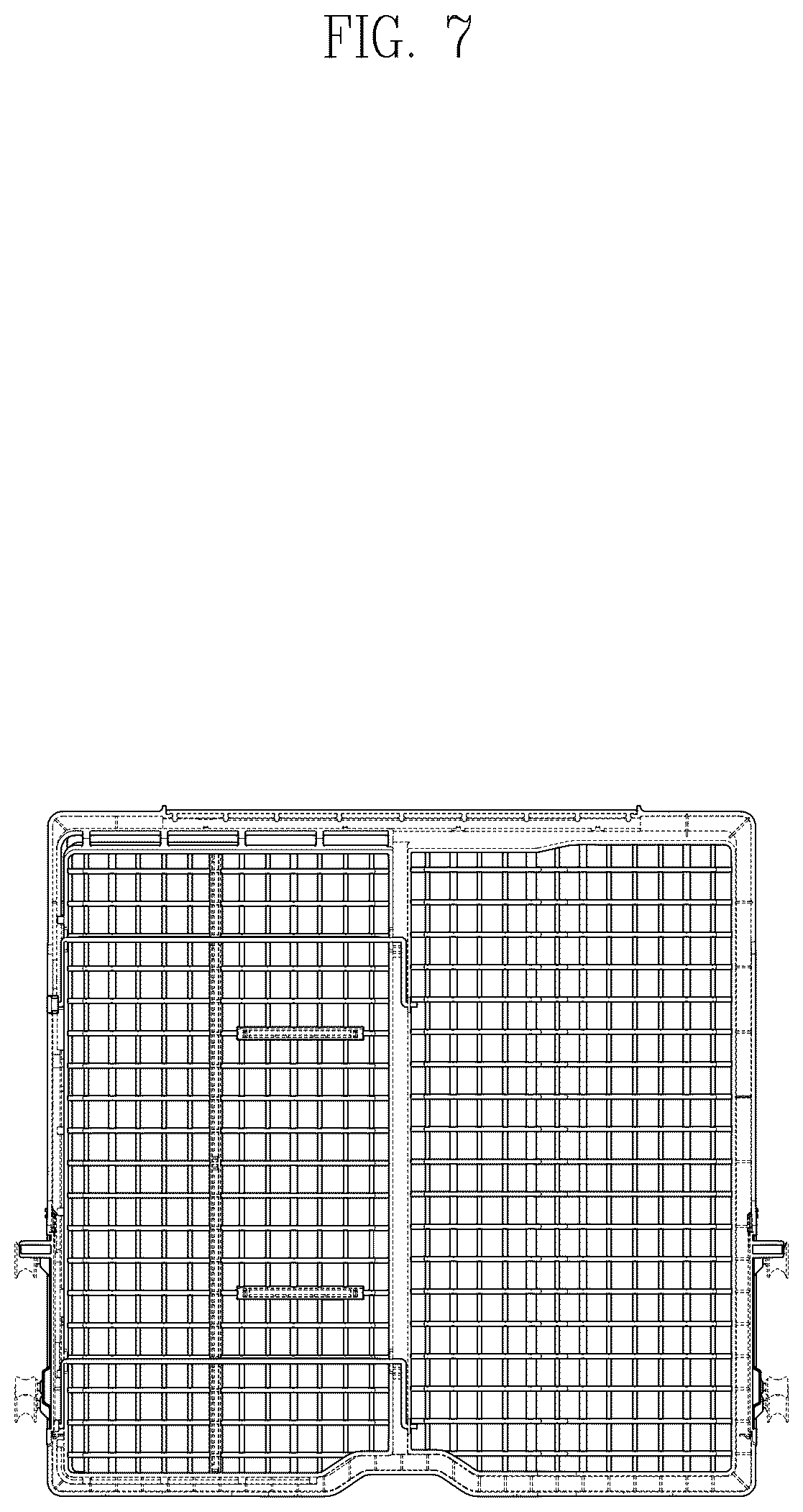 Patent USD1045268 Figure 7 – Rack for dishwasher