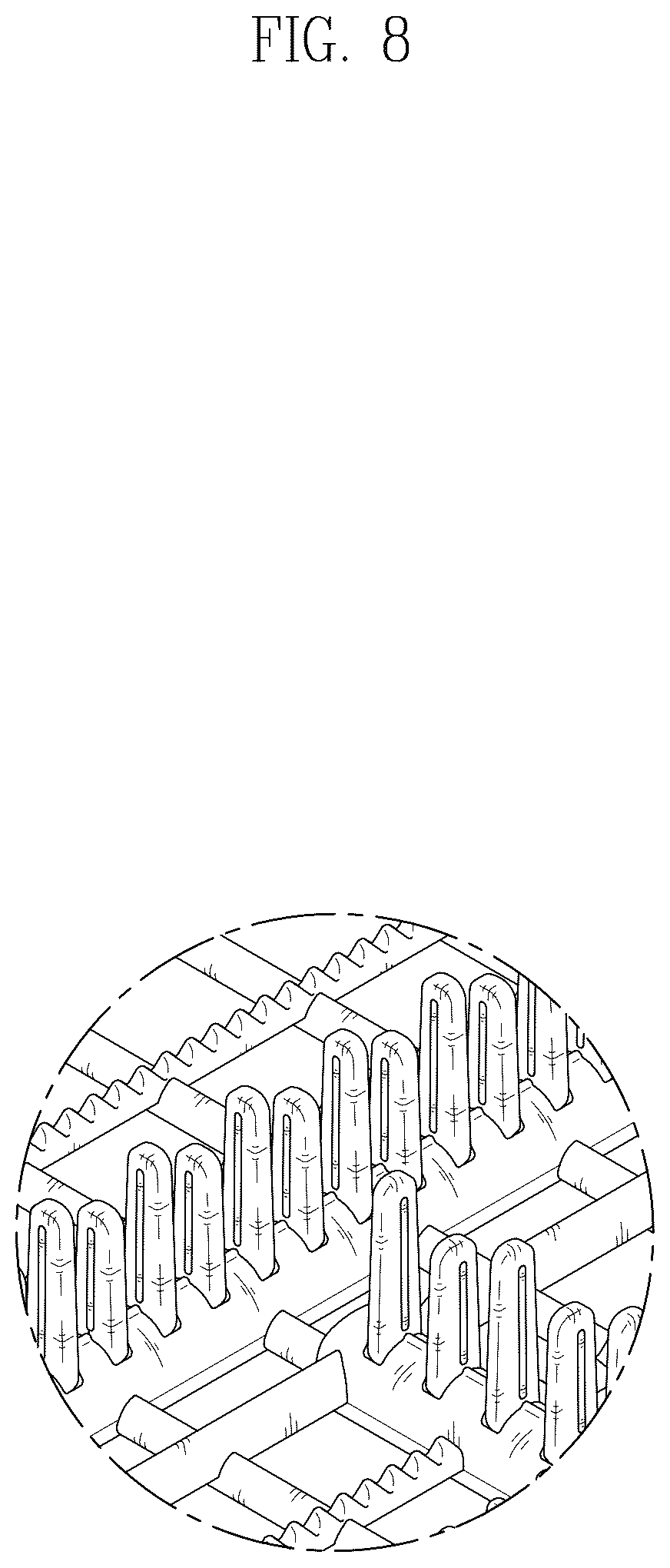 Patent USD1045268 Figure 8 – Rack for dishwasher