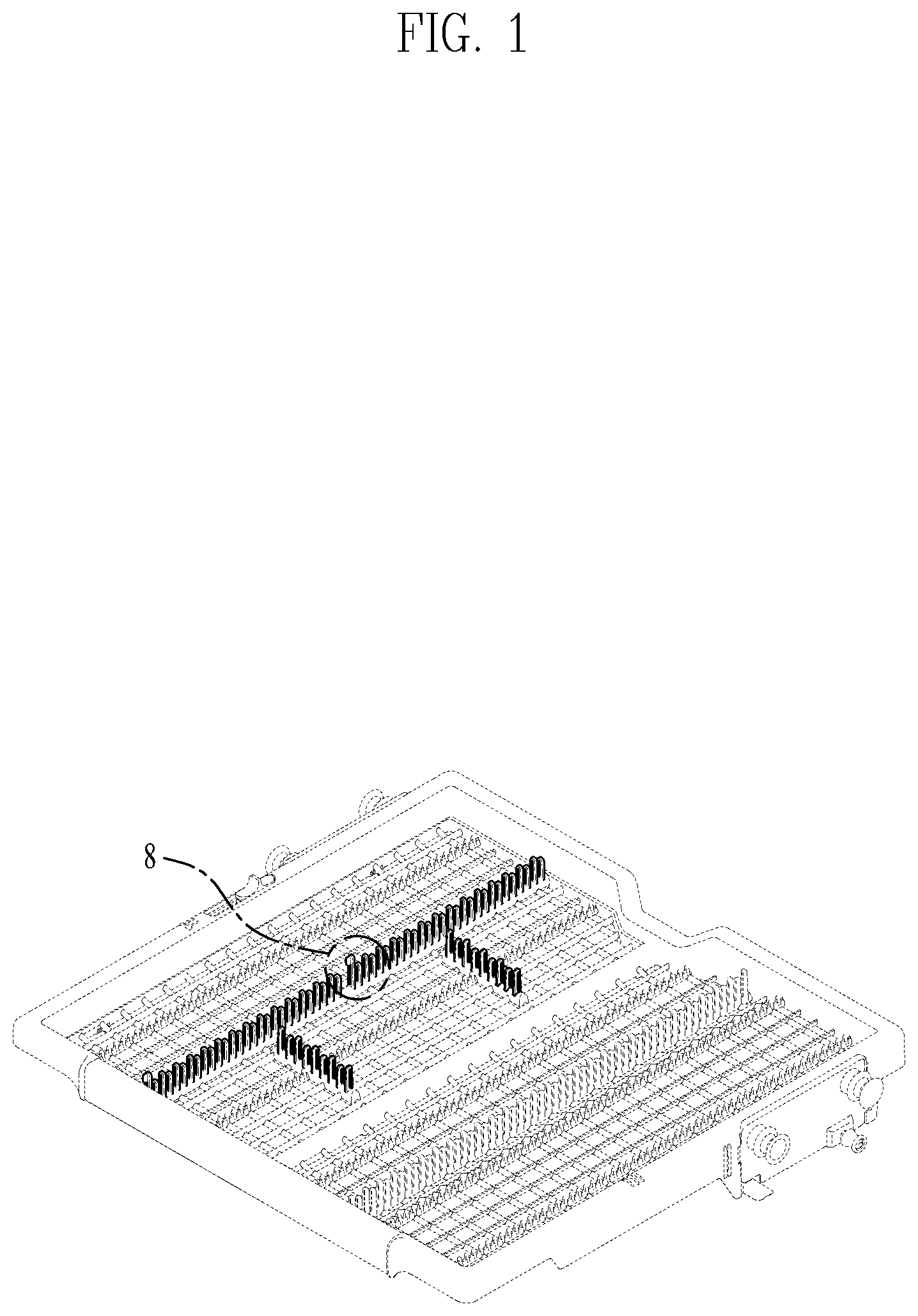 Patent USD1045269 Figure 1 – Rack for dishwasher