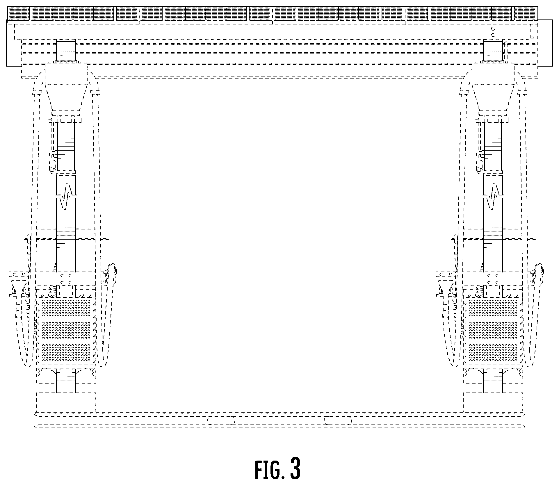 Patent USD1045271 Figure 3 – Vehicle treatment bay with canopy